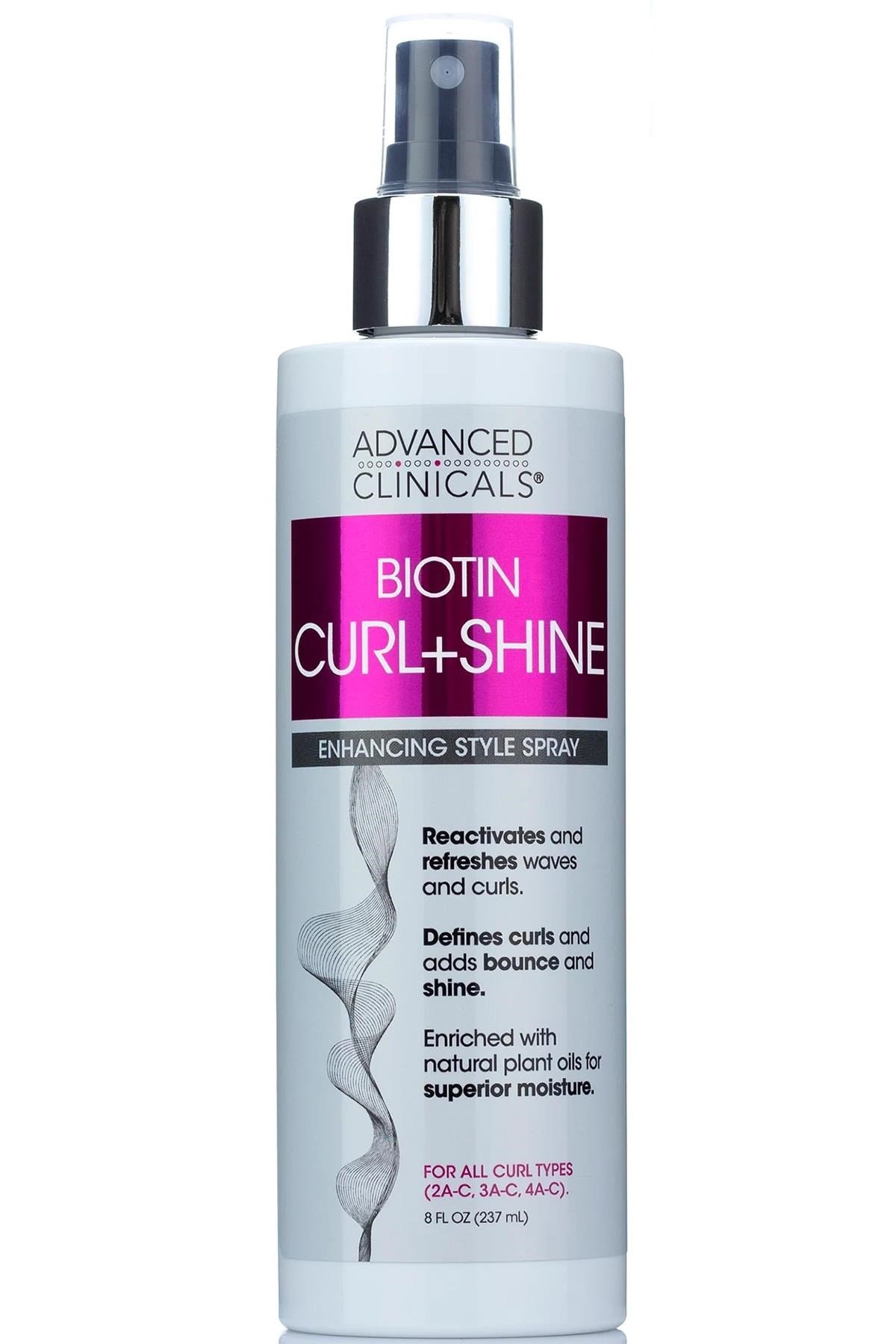 Advanced Clinicals Biotin Bukle+Parlaklık Kazandıran Şekillendirici Saç Spreyi 237ML
