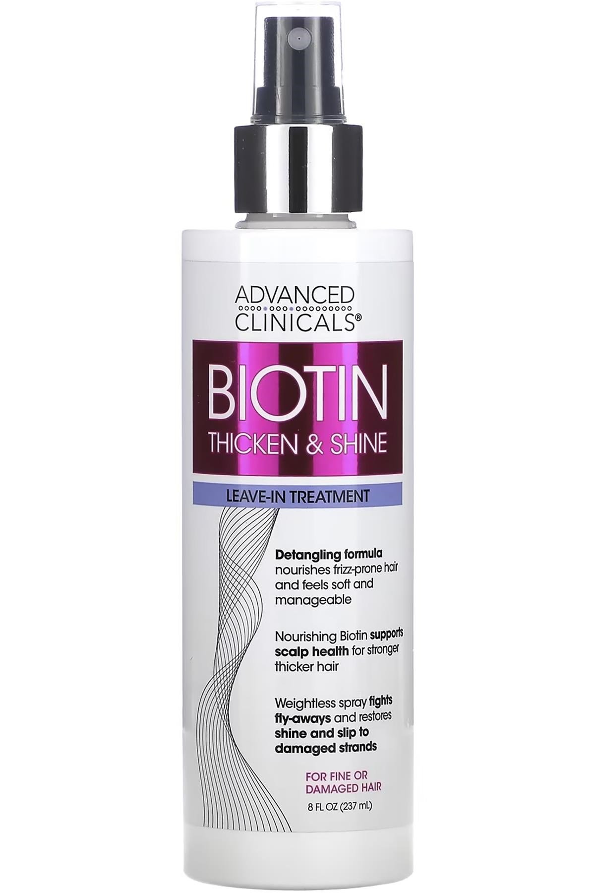 Advanced Clinicals Biotin Durulanmayan Saç Bakım Spreyi 237ML