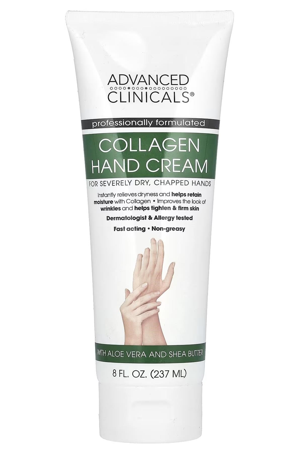 Advanced Clinicals Collagen Nemlendirici El Kremi 237ML