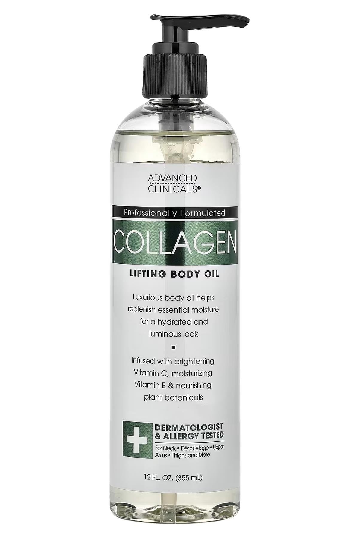 Advanced Clinicals Collagen Sıkılaştırıcı Vücut Yağı 355ML