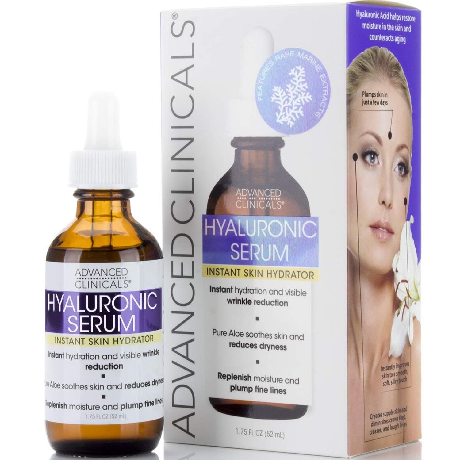 Advanced Clinicals Hyaluronic Acid Serum 52ML