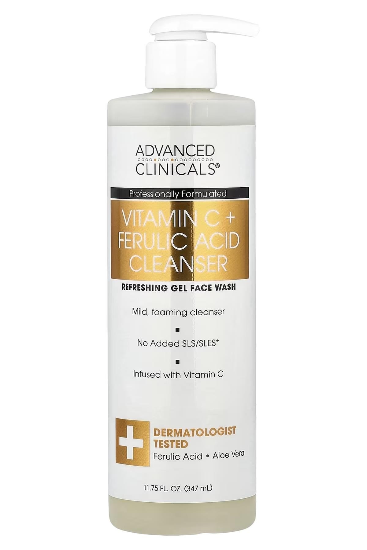 Advanced Clinicals Vitamin C + Ferulic Acid Yüz Temizleme Jeli 347ML