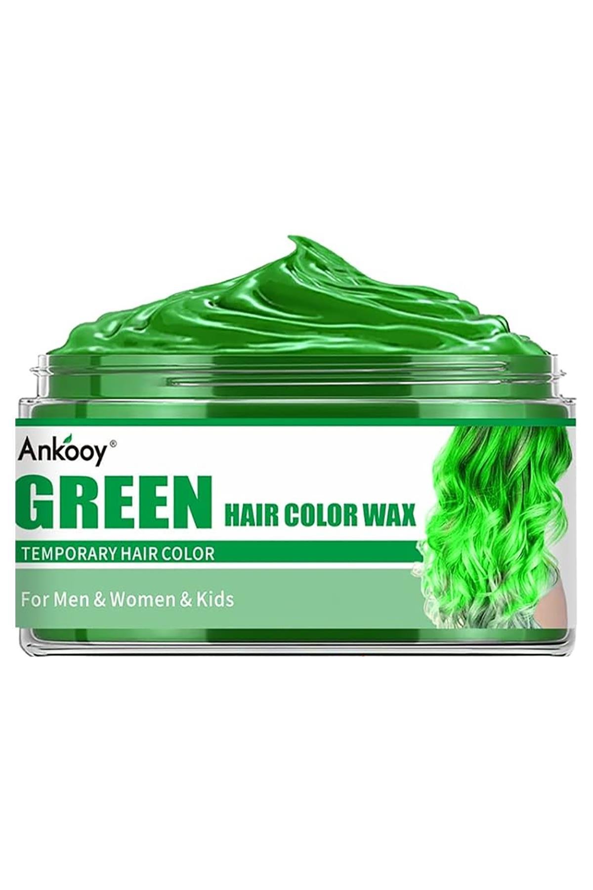 Ankooy Yeşil Saç Renklendirici ve Şekillendirici Wax 80GR