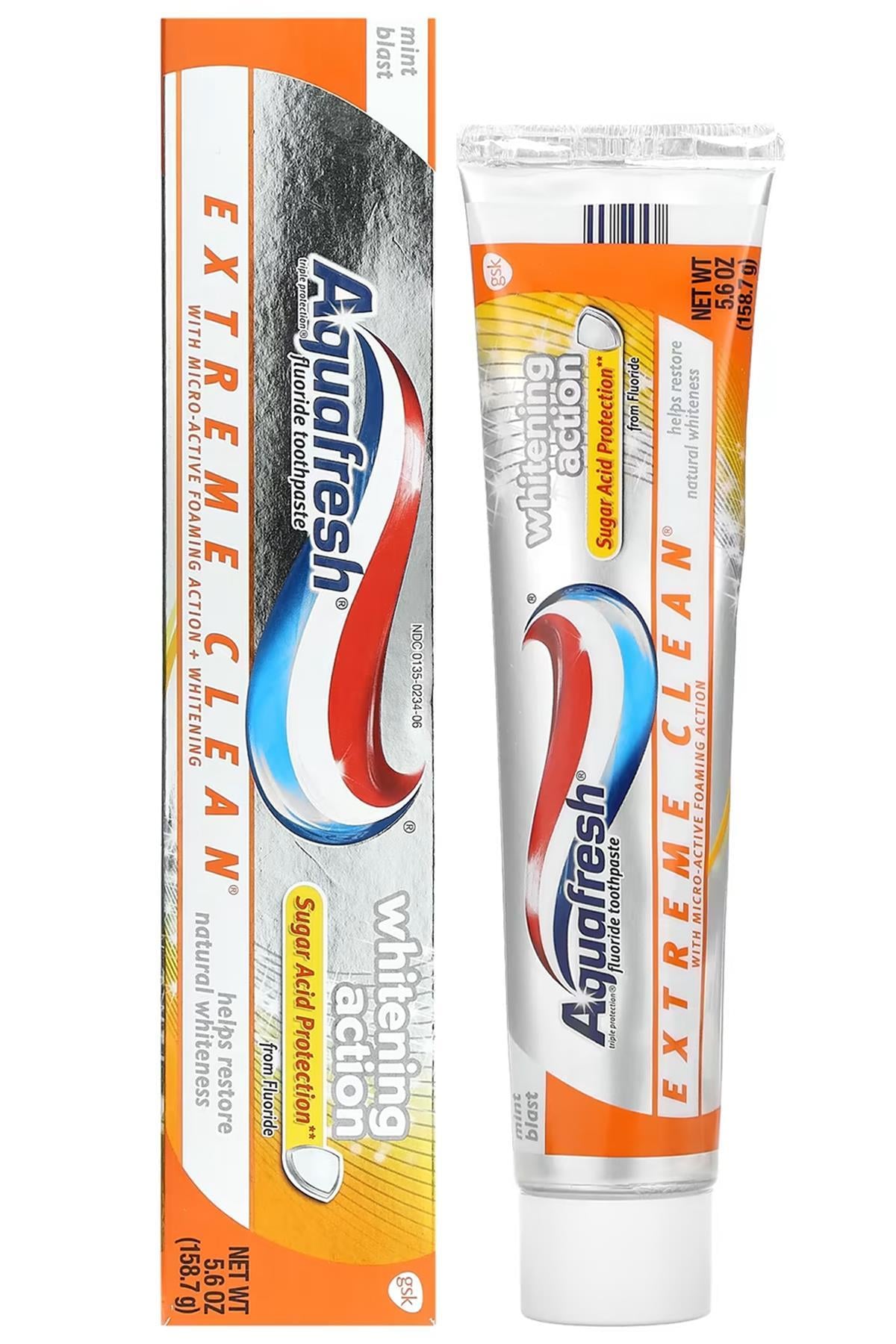 Aquafresh Extreme Clean Whitening Action Diş Macunu 158.7GR