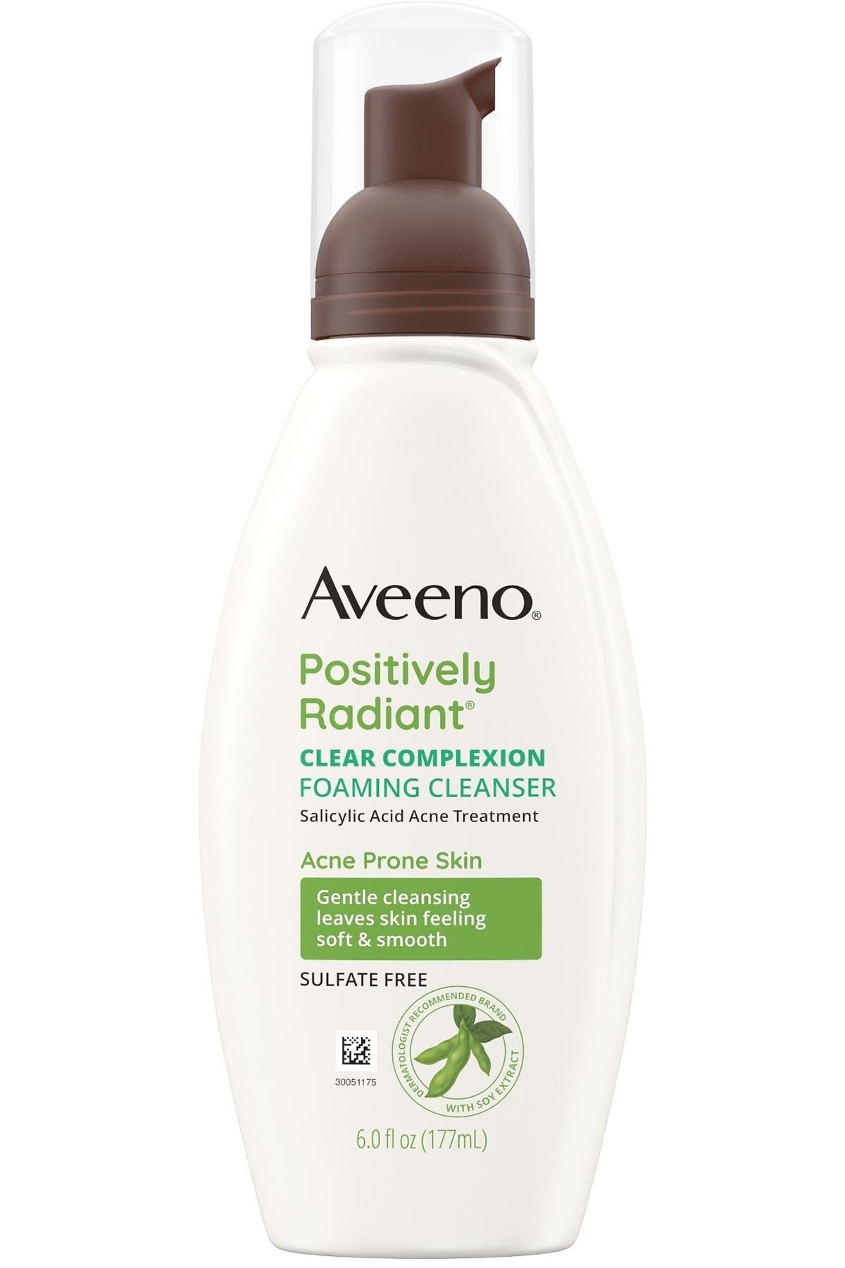 Aveeno Positively Radiant Yağsız Köpüren Yüz Temizleyici 177ML