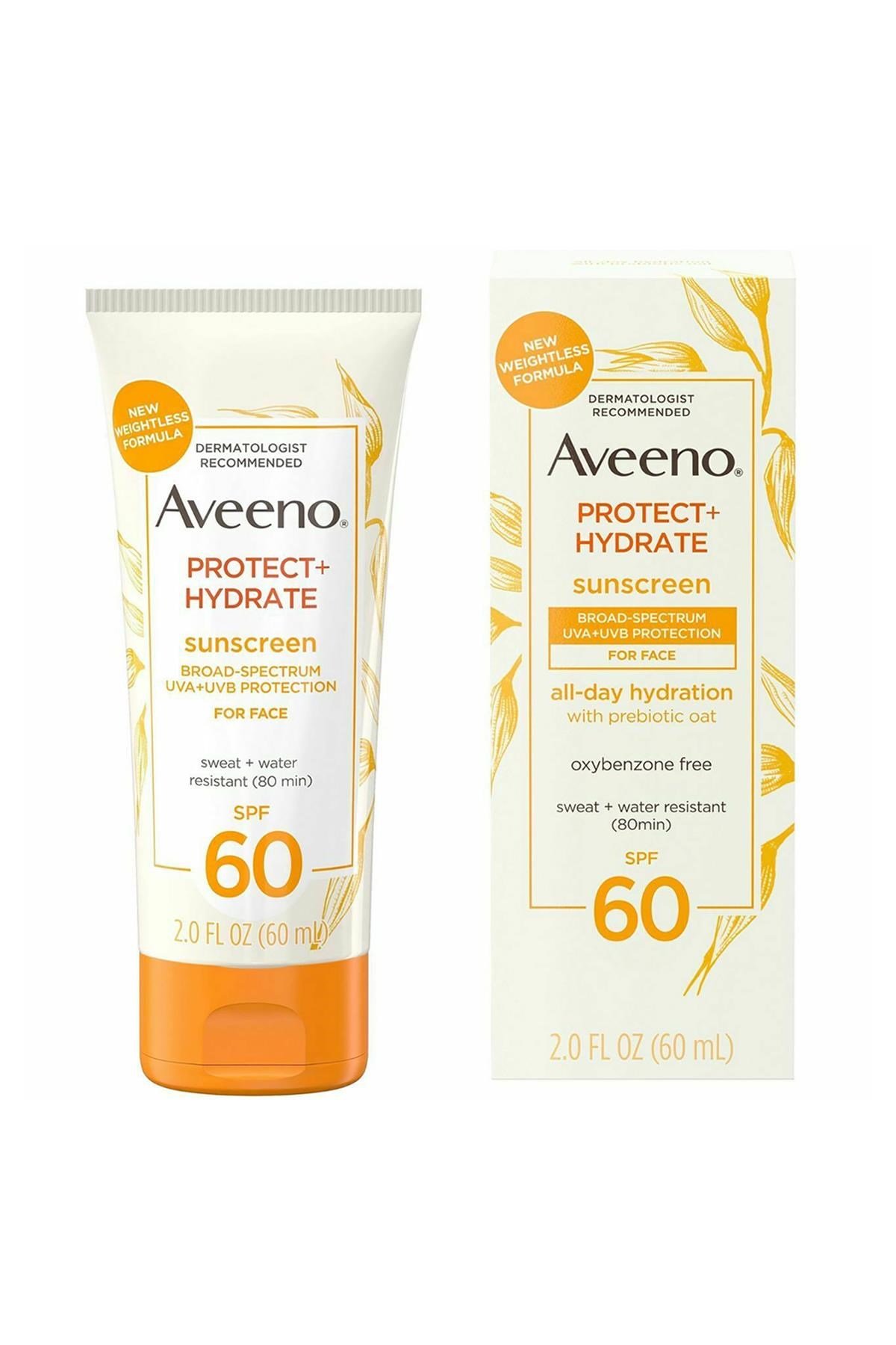 Aveeno Protect+Hydrate SPF60 Yüz İçin Güneş Kremi 60ML
