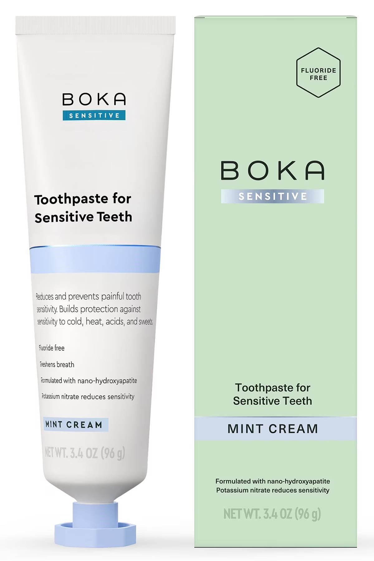 Boka Sensitive Mint Cream Nano-Hydroxyapatite Diş Macunu 96GR