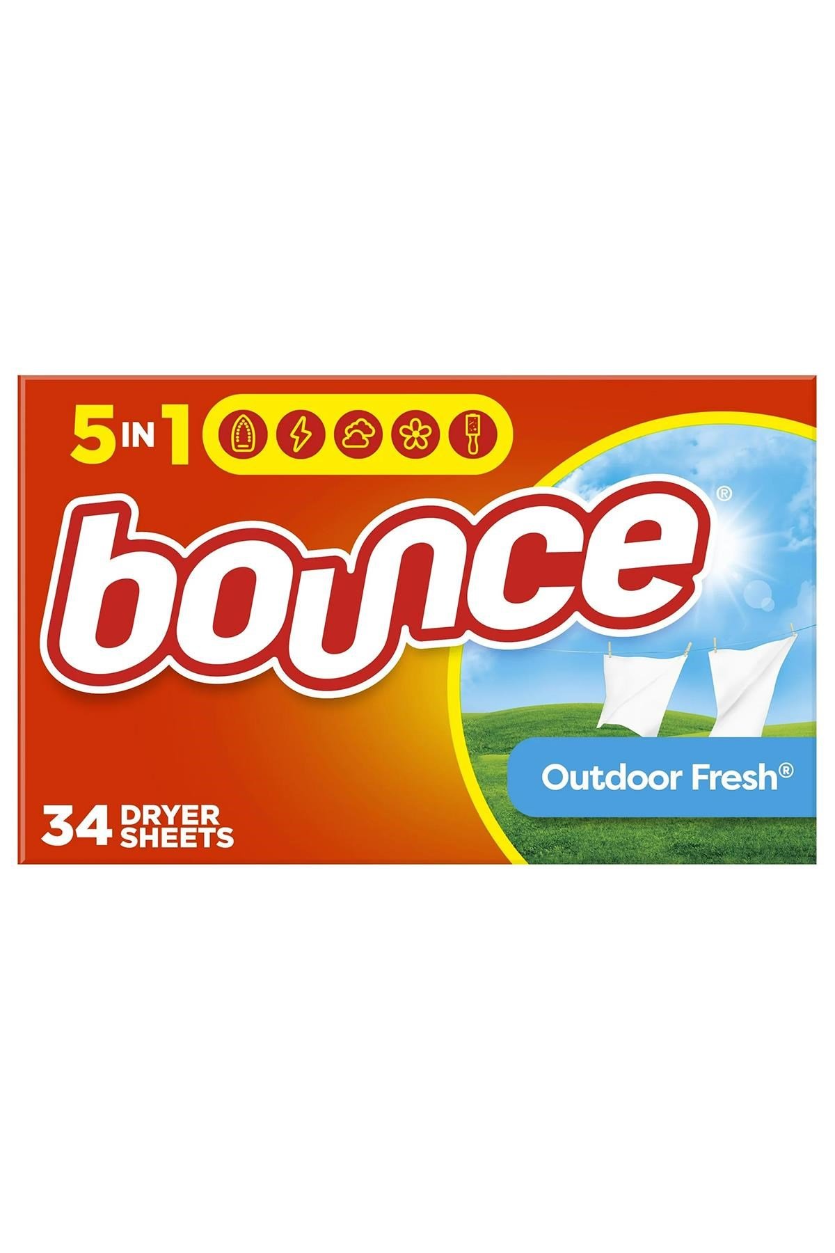Bounce Outdoor Fresh Kurutma Makinesi Mendili 34 Adet