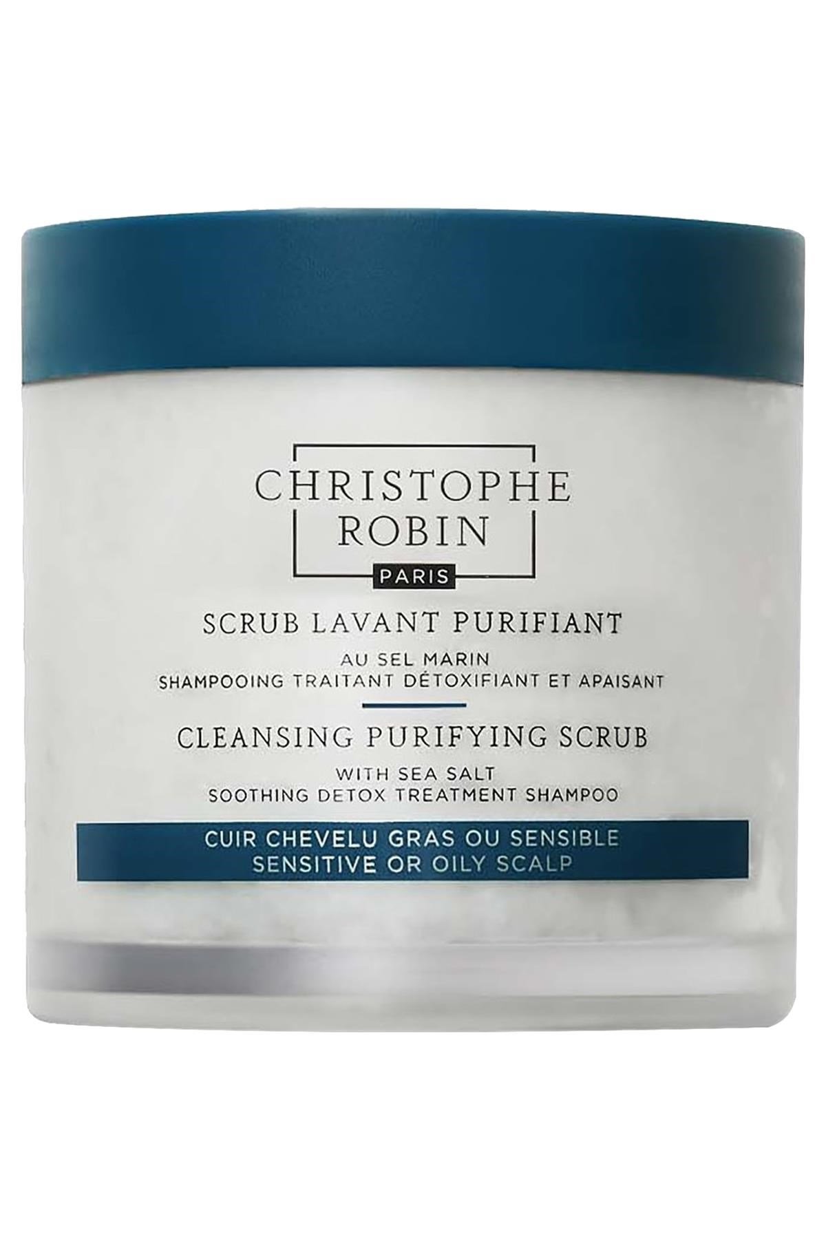 Christophe Robin Deniz Tuzu İçeren Arındırıcı Saç Peelingi 250ML