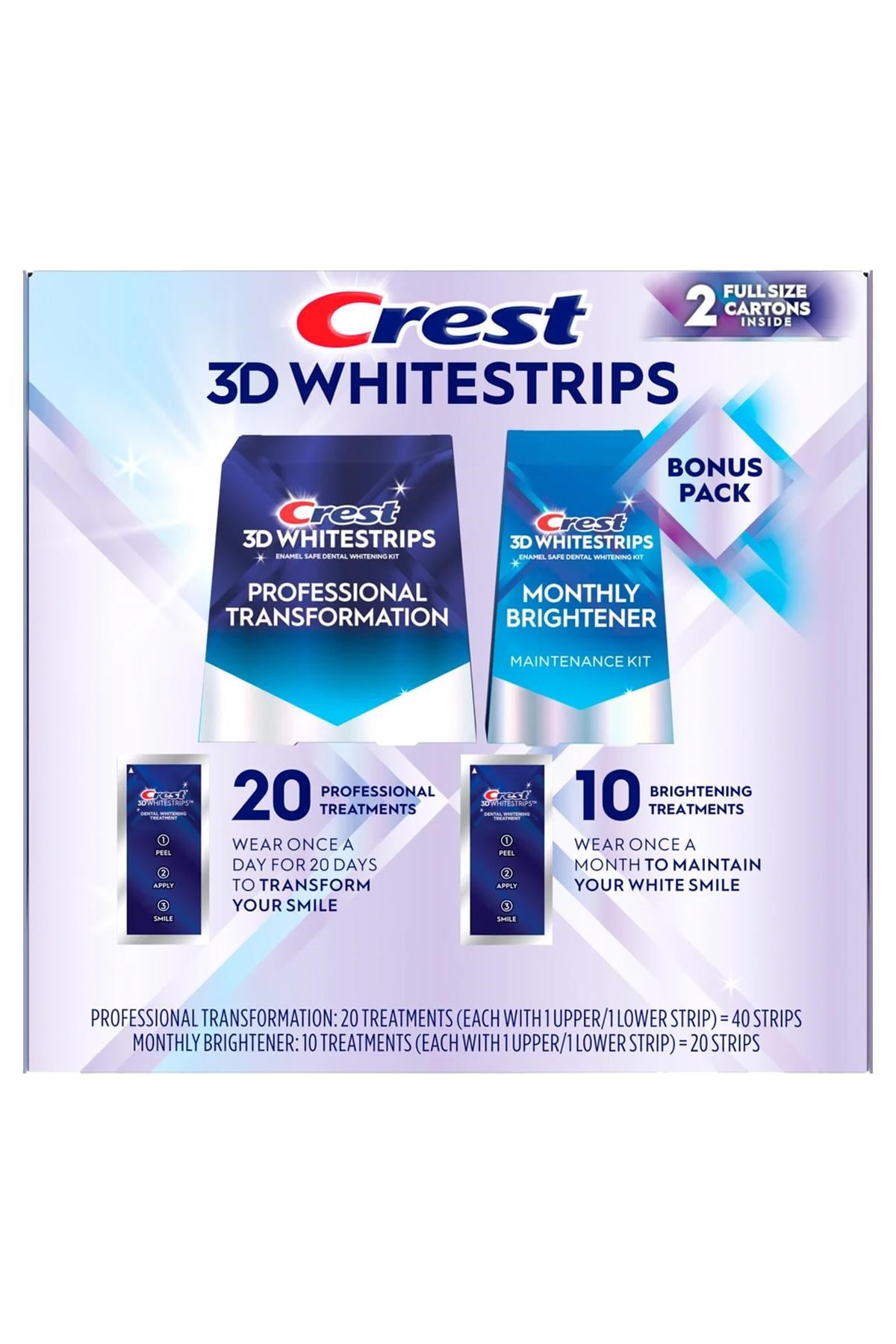 Crest 3D Whitestrips Professional + Brightening Set