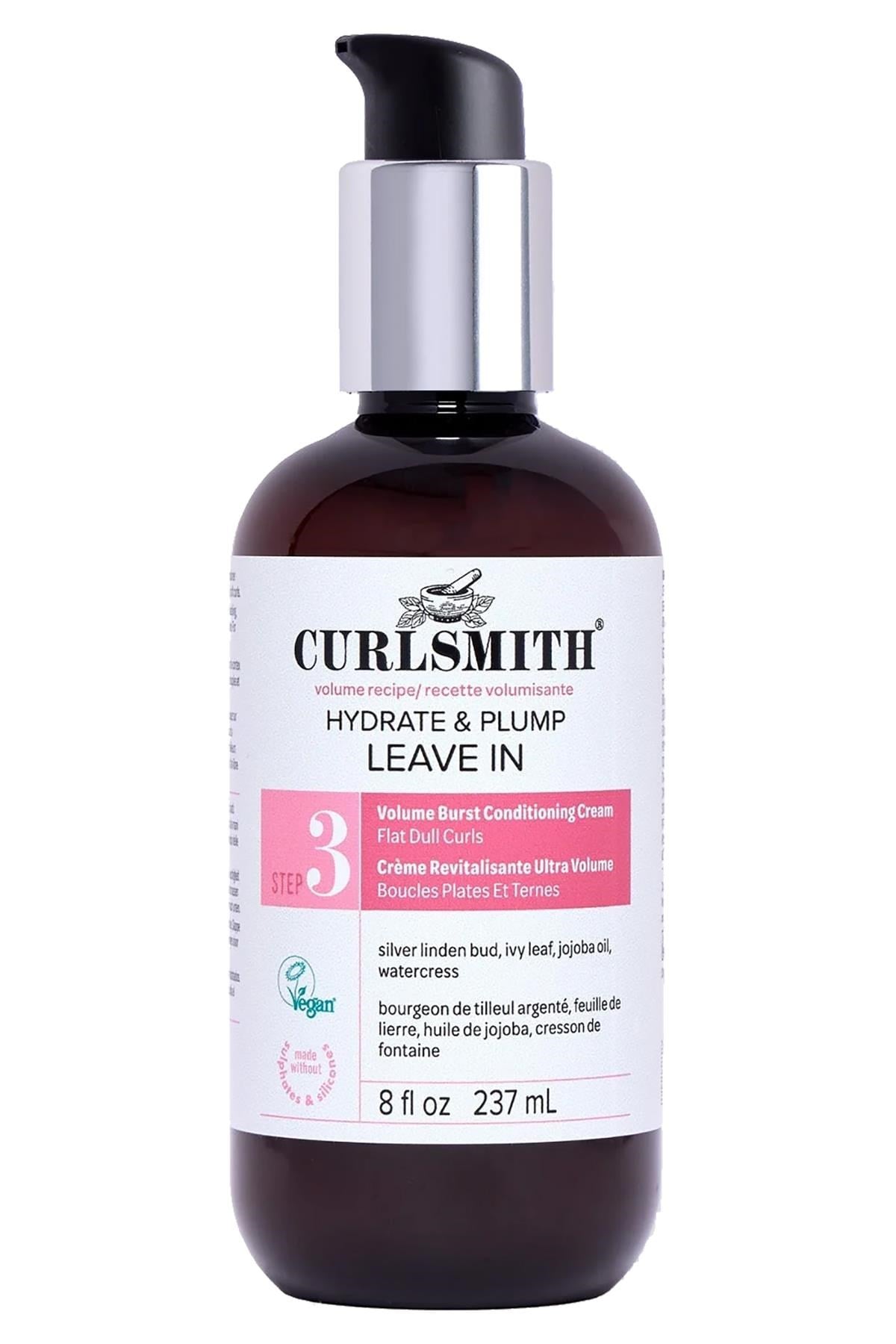 Curlsmith Hydrate & Plump Hacimlendirici ve Nemlendirici Durulanmayan Saç Kremi 237ML