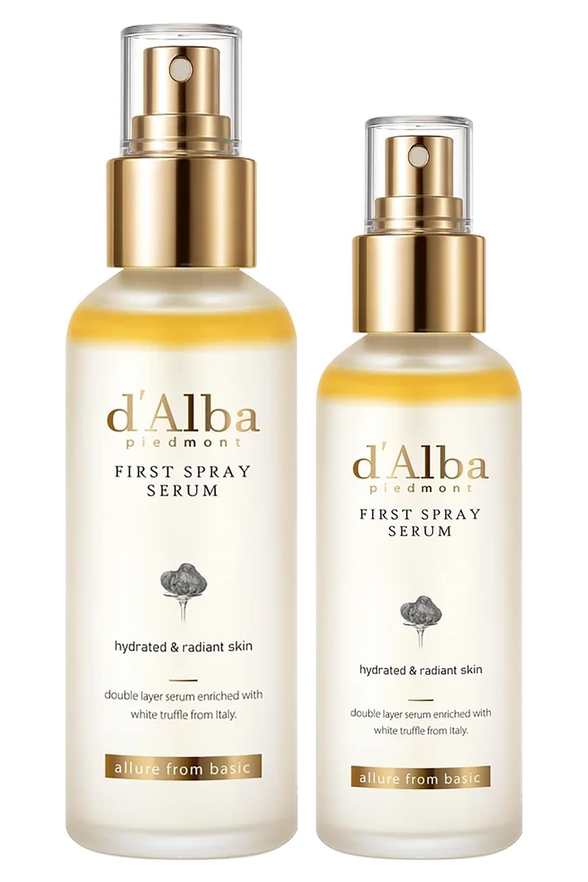 d'Alba Piedmont White Truffle Nemlendirici ve Işıltı Veren Sprey Serum Set 180ML + 100ML