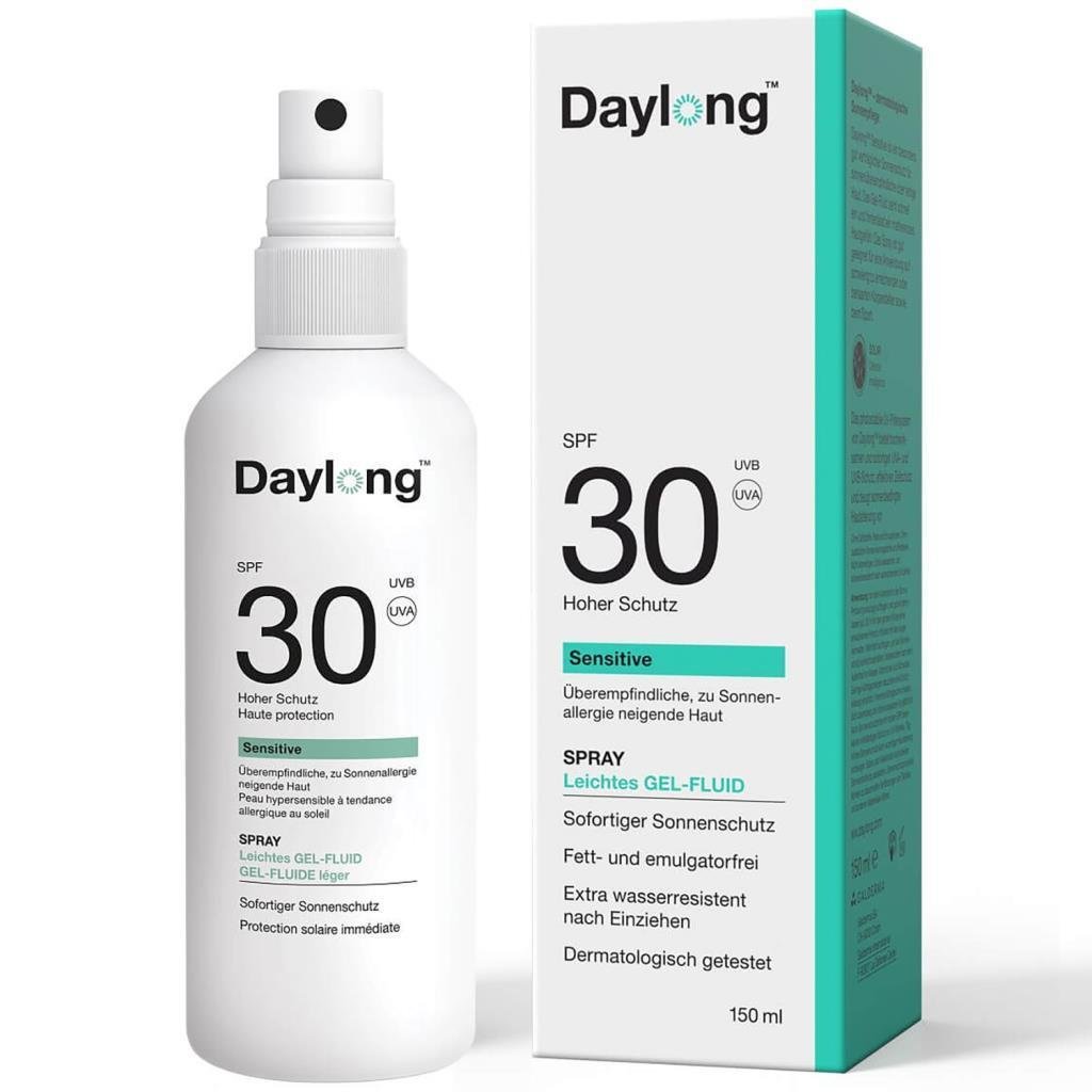 Daylong Sensitive SPF30 Hassas Ciltler İçin Güneş Koruyucu Sıvı Jel Sprey 150ML