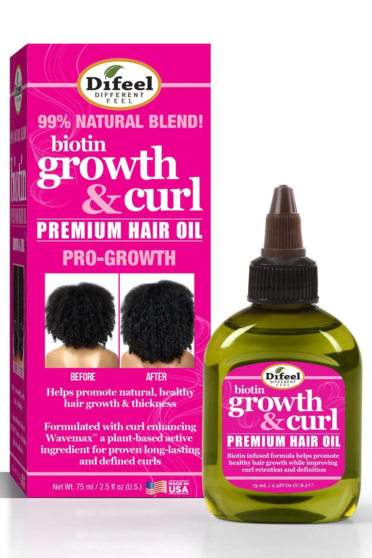 Difeel Biotin Growth & Curl Saç Yağı 75ML