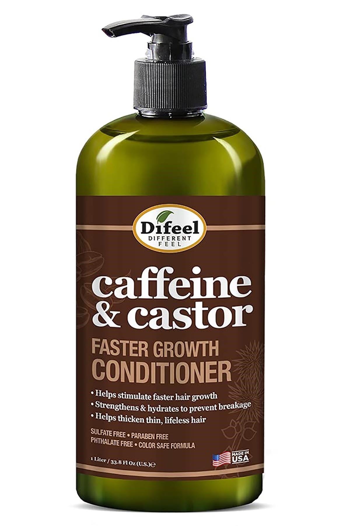 Difeel Caffeine & Castor Saç Uzamasını Destekleyen Saç Kremi 1LT