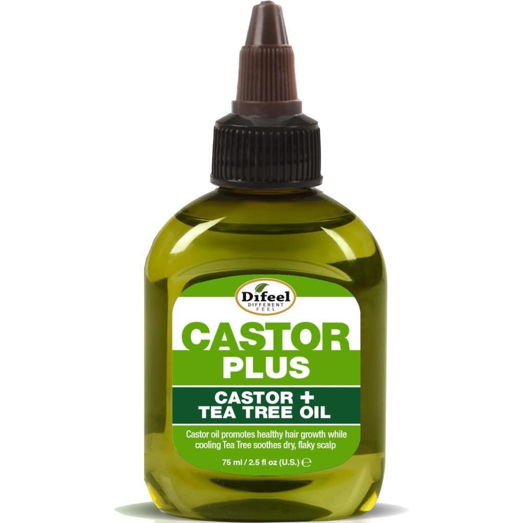 Difeel Castor + Tea Tree Oil Yavaş Uzayan Saçlara Özel Saç Bakım Yağı 75ML