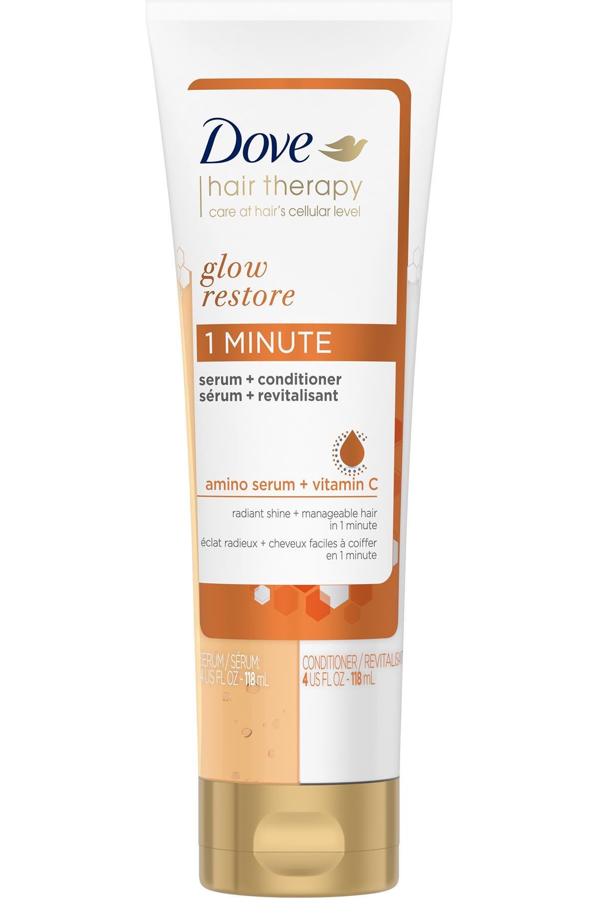 Dove Glow Restore 1 Minute Serum + Saç Kremi 118ML