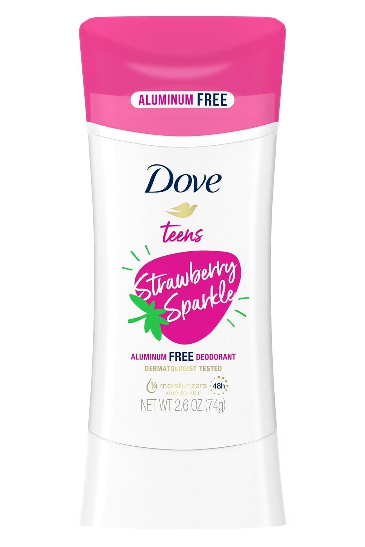 Dove Teens Strawberry Sparkle Alüminyumsuz Stick Deodorant 74GR