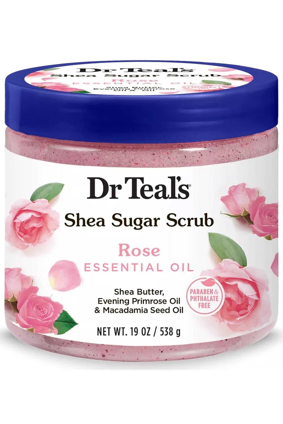 Dr.Teal's Shea Sugar Scrub Rose Vücut Şeker Peeling 538GR