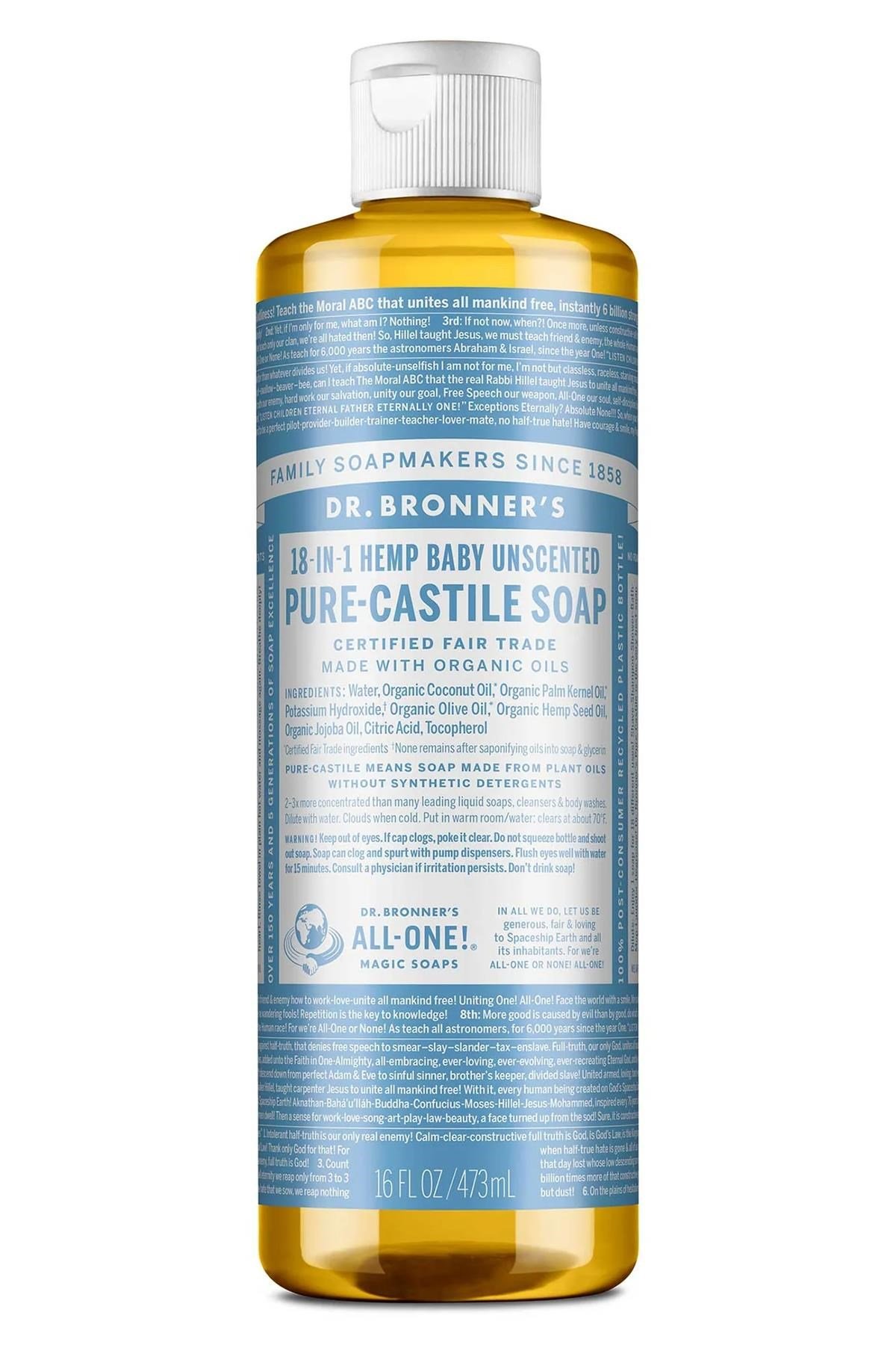 Dr.Bronner's Baby Kokusuz Çok Amaçlı Sıvı Sabun 473ML
