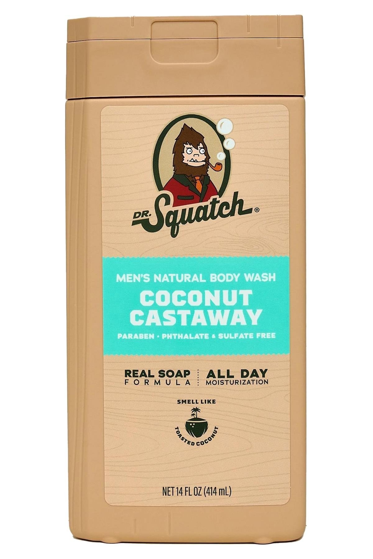 Dr.Squatch Men's Coconut Castaway Duş Jeli 414ML