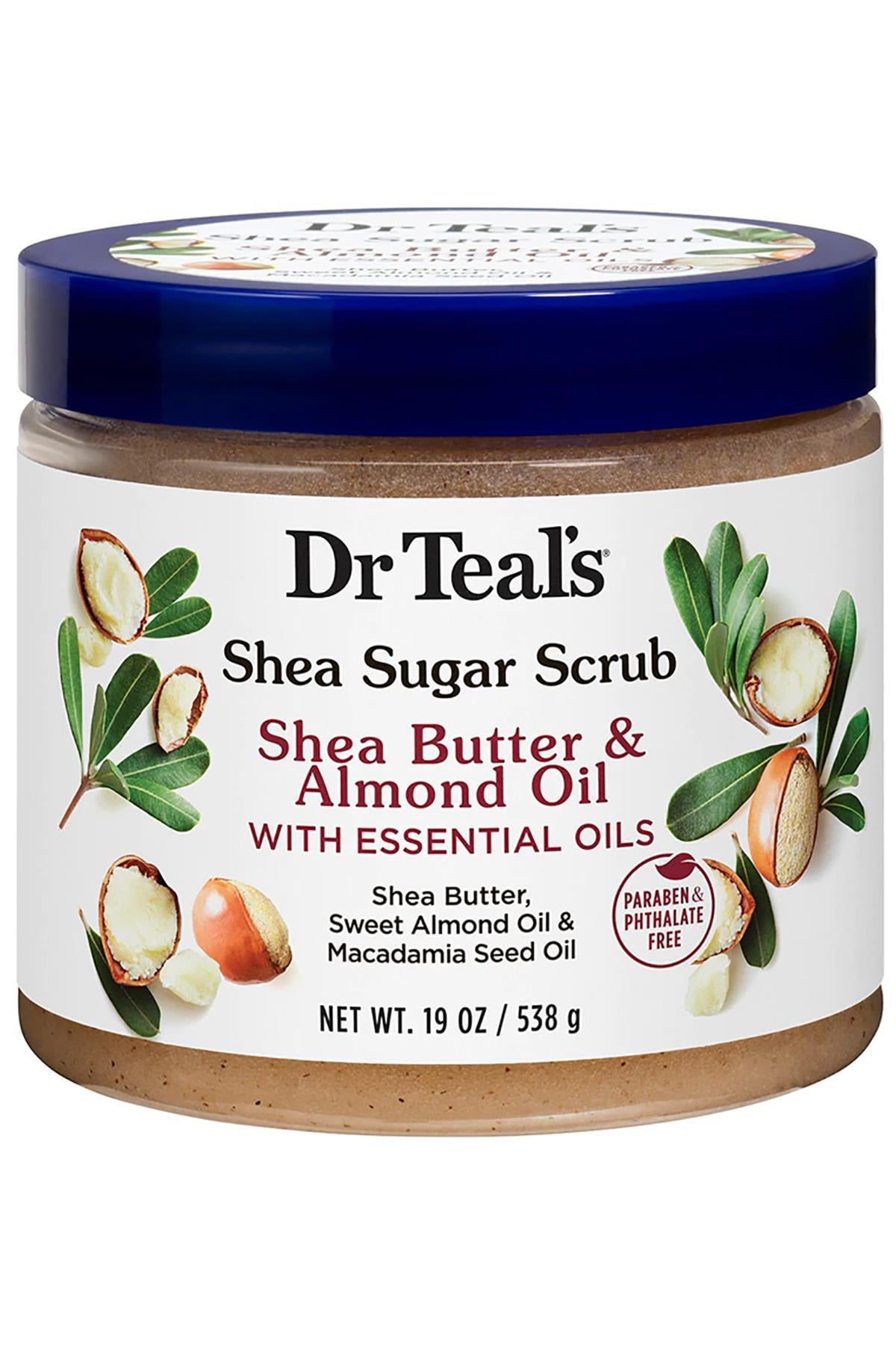 Dr.Teal's Shea Sugar Scrub Shea Butter & Almond Oil Vücut Şeker Peeling 538GR