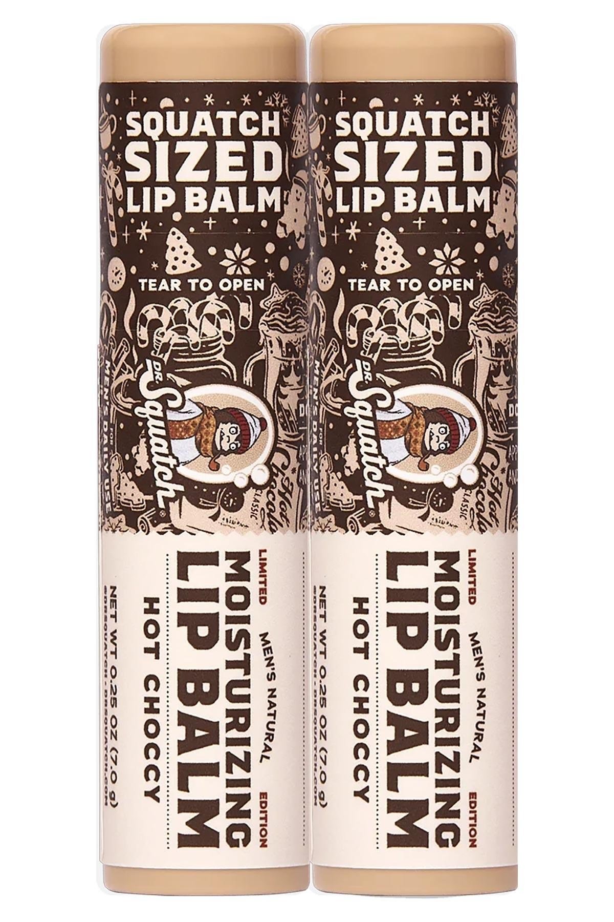 Dr.Squatch Men's Hot Choccy Nemlendirici Dudak Balsamı 2x7GR