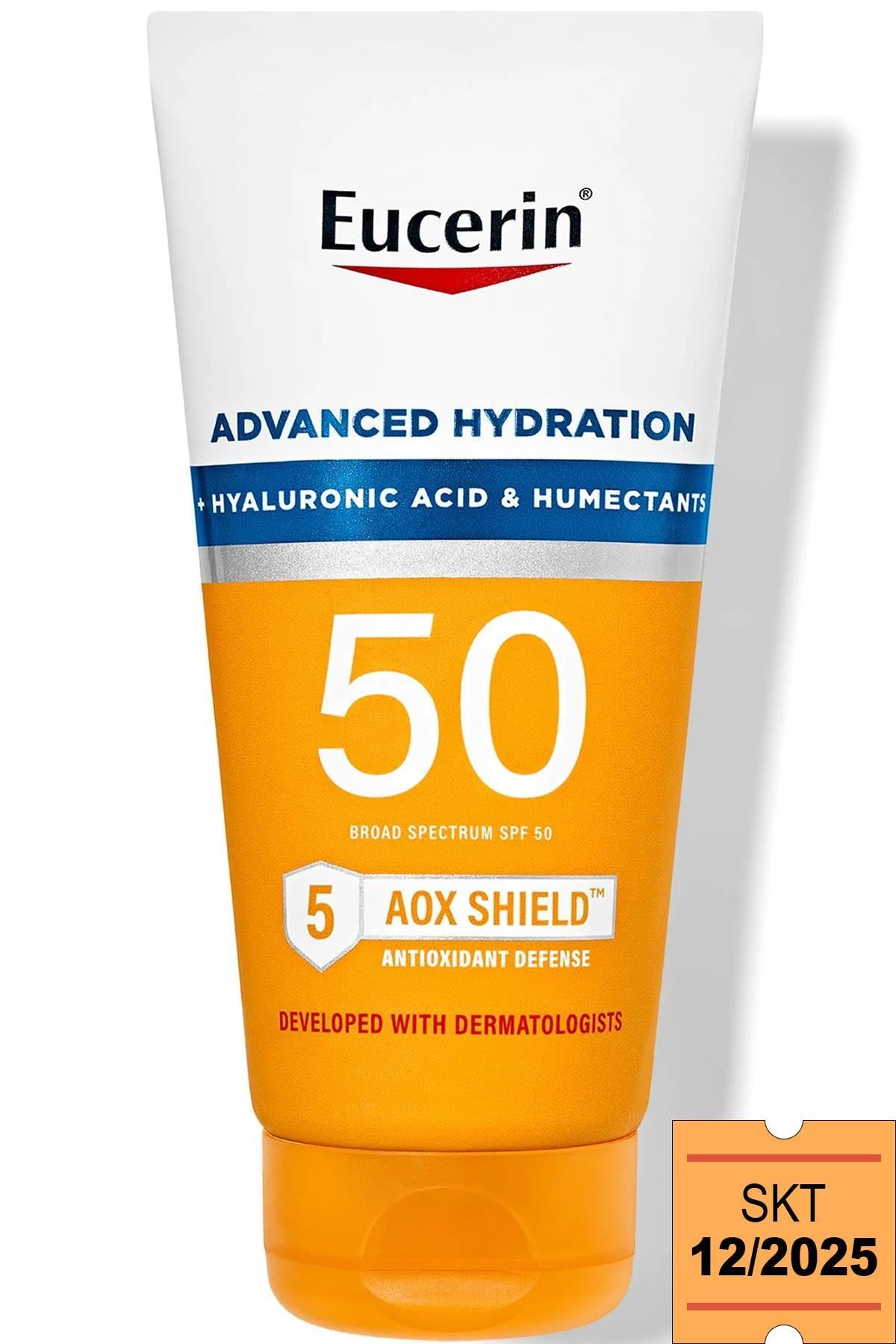 Eucerin Hyaluronik Asit + Nemlendirici İçeren SPF50 Güneş Koruyucu Losyon 150ML SKT:12/2025