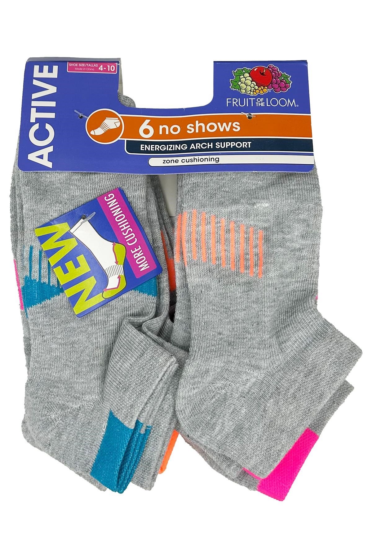 Fruit Of The Loom No Shows Çorap 6lı Paket (L)