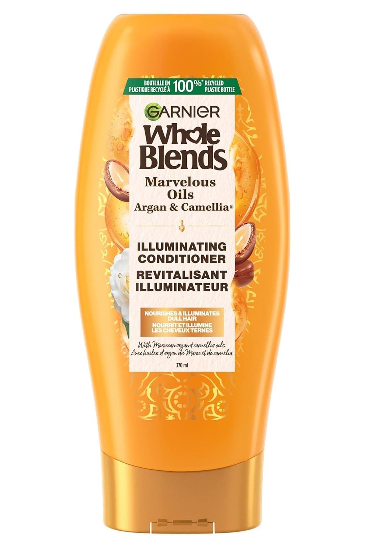 Garnier Whole Blends Fas Argan ve Kamelya Yağı Özlü Parlaklık Saç Kremi 370ML