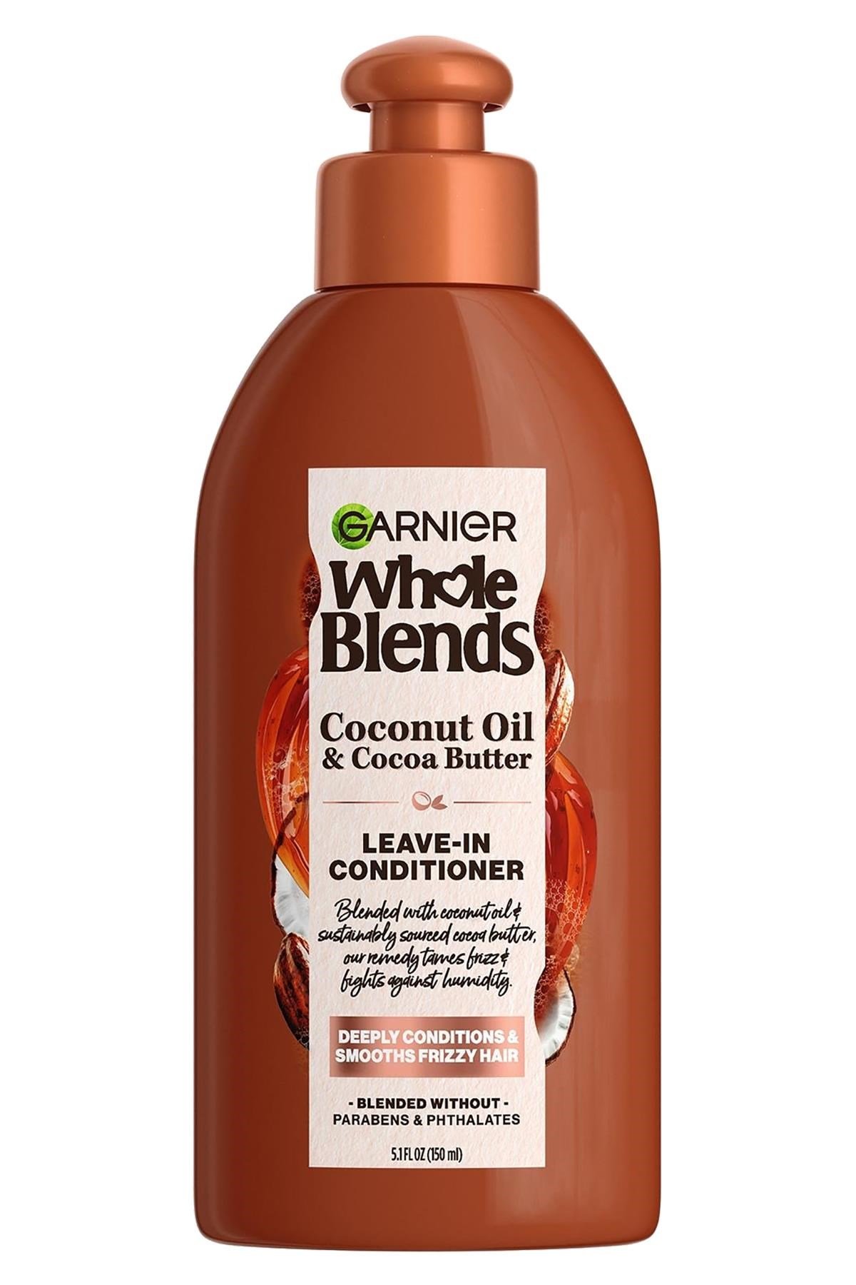 Garnier Whole Blends Hindistan Cevizi ve Kakao Yağı Özlü Pürüzsüzleştirici Durulanmayan Saç Kremi 150ML