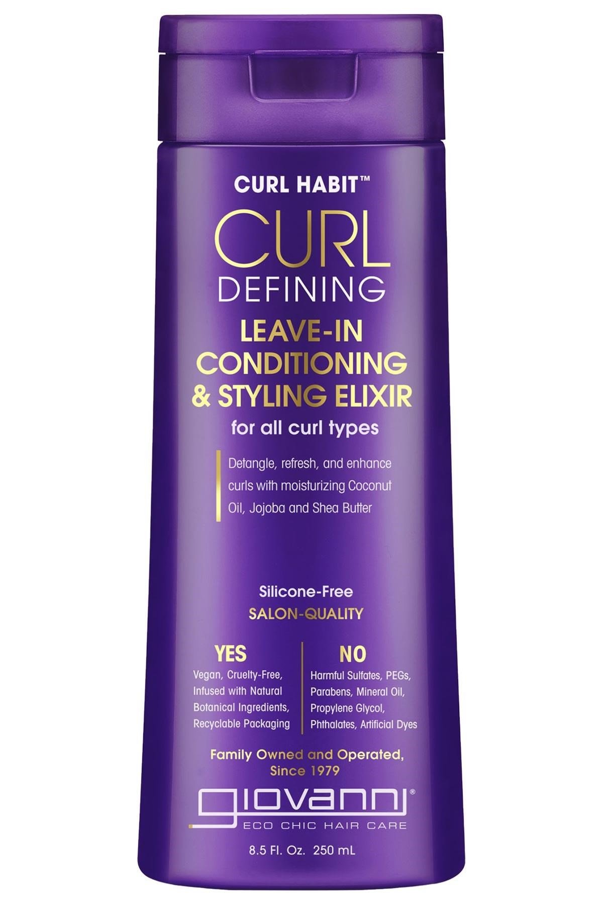 Giovanni Curl Habit Bukle Belirginleştirici Durulanmayan Saç Kremi 250ML