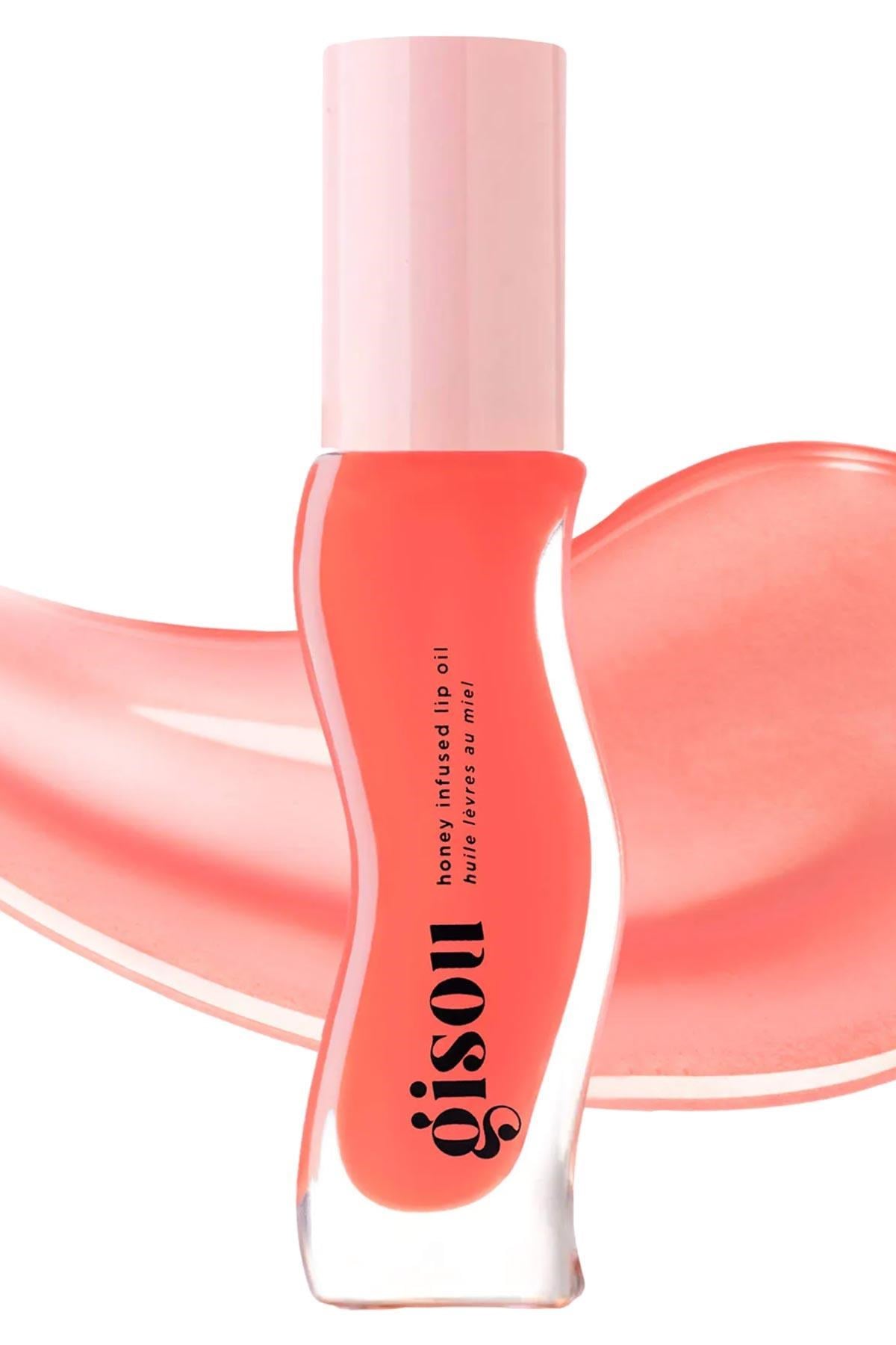 Gisou Honey Infused Nemlendirici ve Parlatıcı Dudak Bakım Yağı Bee-llini Peach 8ML