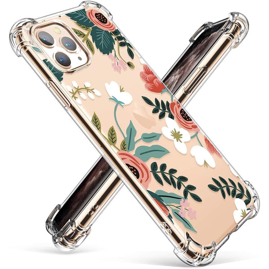 Gviewin iPhone 11 Pro Max Telefon Kılıfı Petite Flowers/Pink