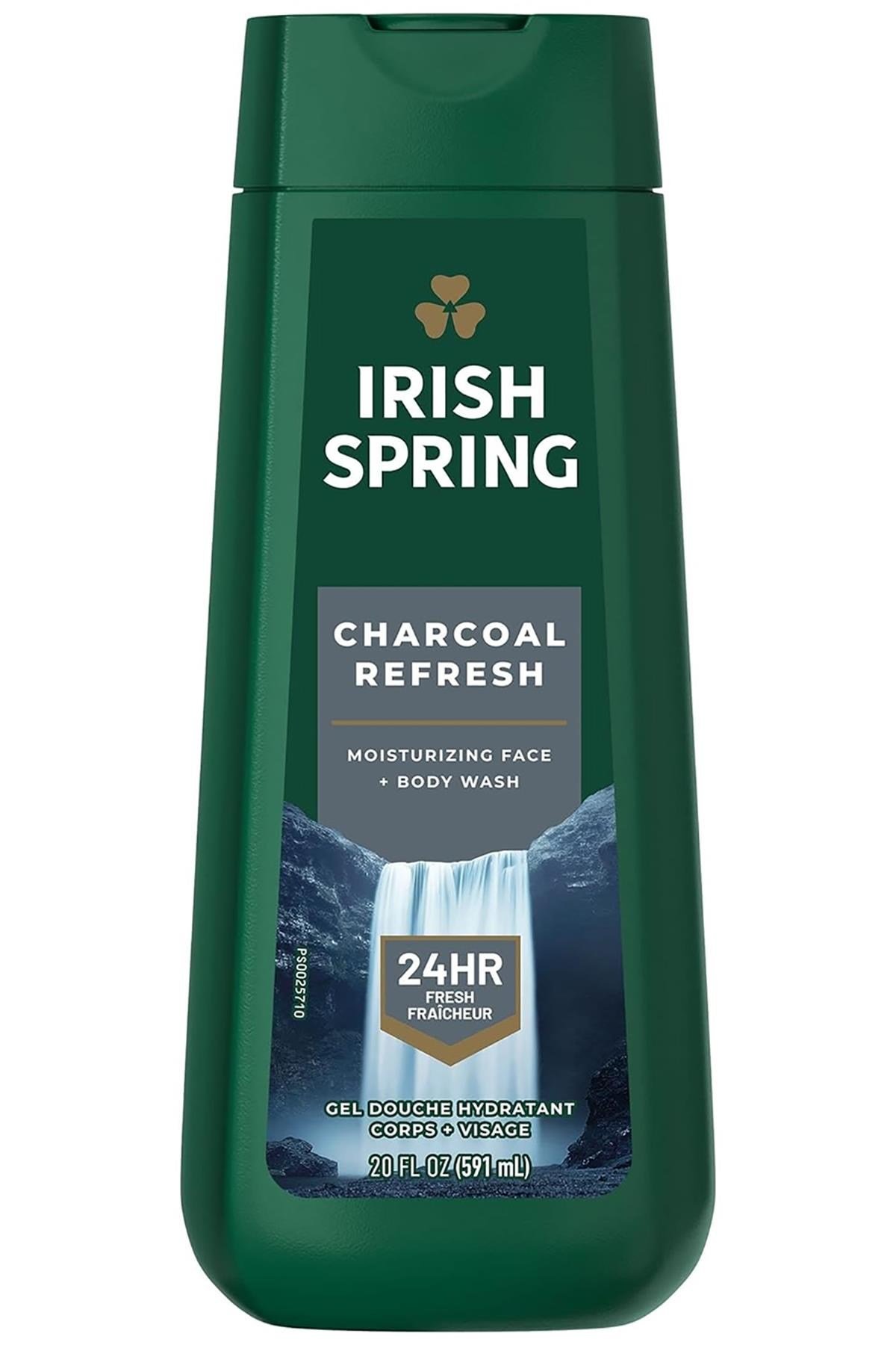 Irish Spring Charcoal Refresh Nemlendirici Yüz ve Vücut Yıkama 591ML