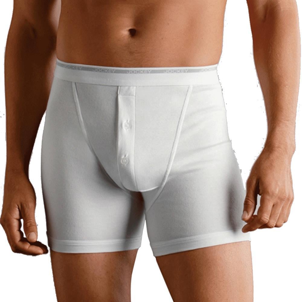 Jockey Boxer Düğmeli Beyaz 2li Paket