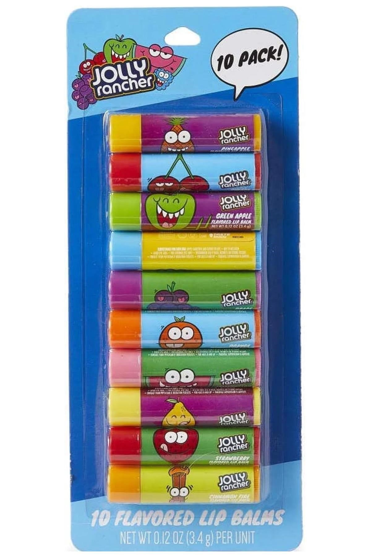 Jolly Rancher 10 Parça Dudak Bakım Seti