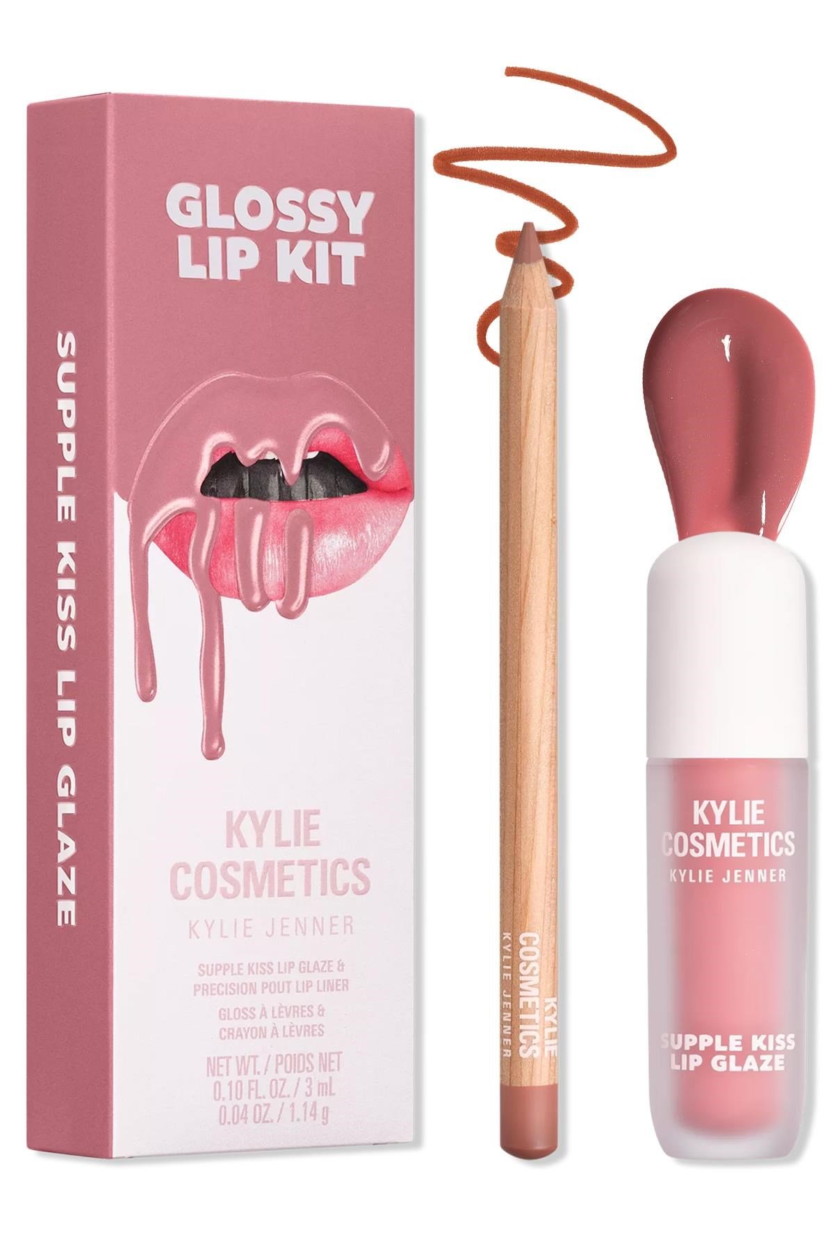 Kylie Glossy Lip Kit Dudak Kalemi ve Parlatıcı Set Kylie
