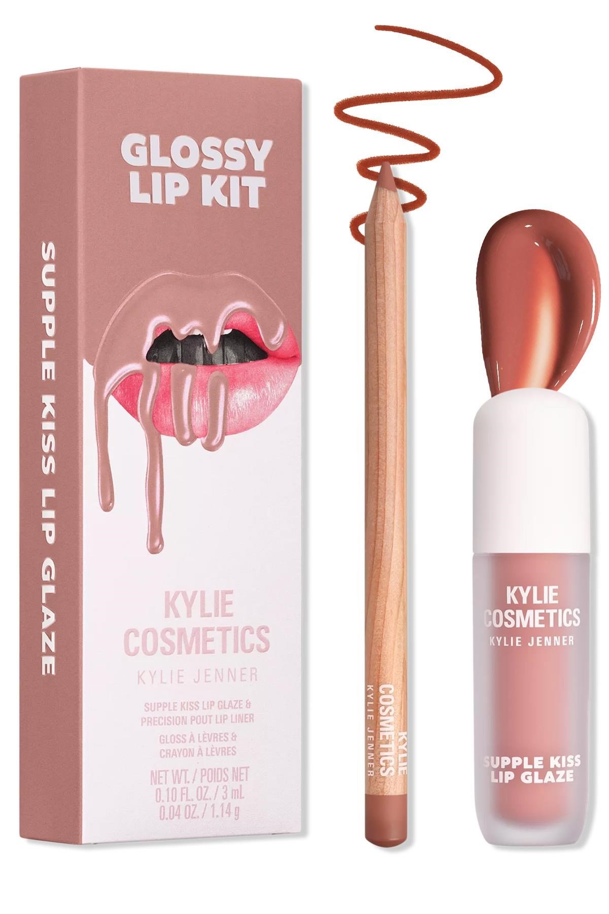 Kylie Glossy Lip Kit Dudak Kalemi ve Parlatıcı Set Coconut 2.0