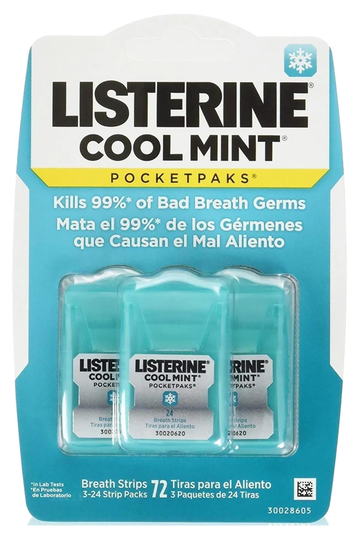 Listerine Cool Mint Nefes Tazeleyici Strip 72li Paket