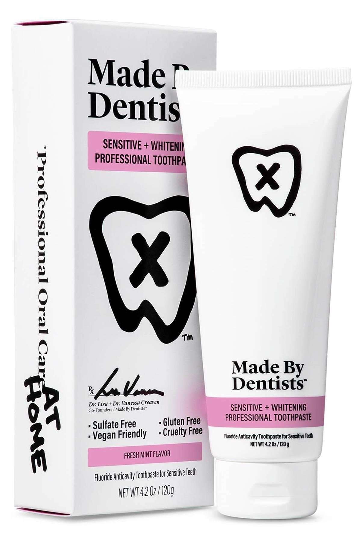 Made by Dentists Sensitive + Whitening Fresh Mint Diş Macunu 120GR