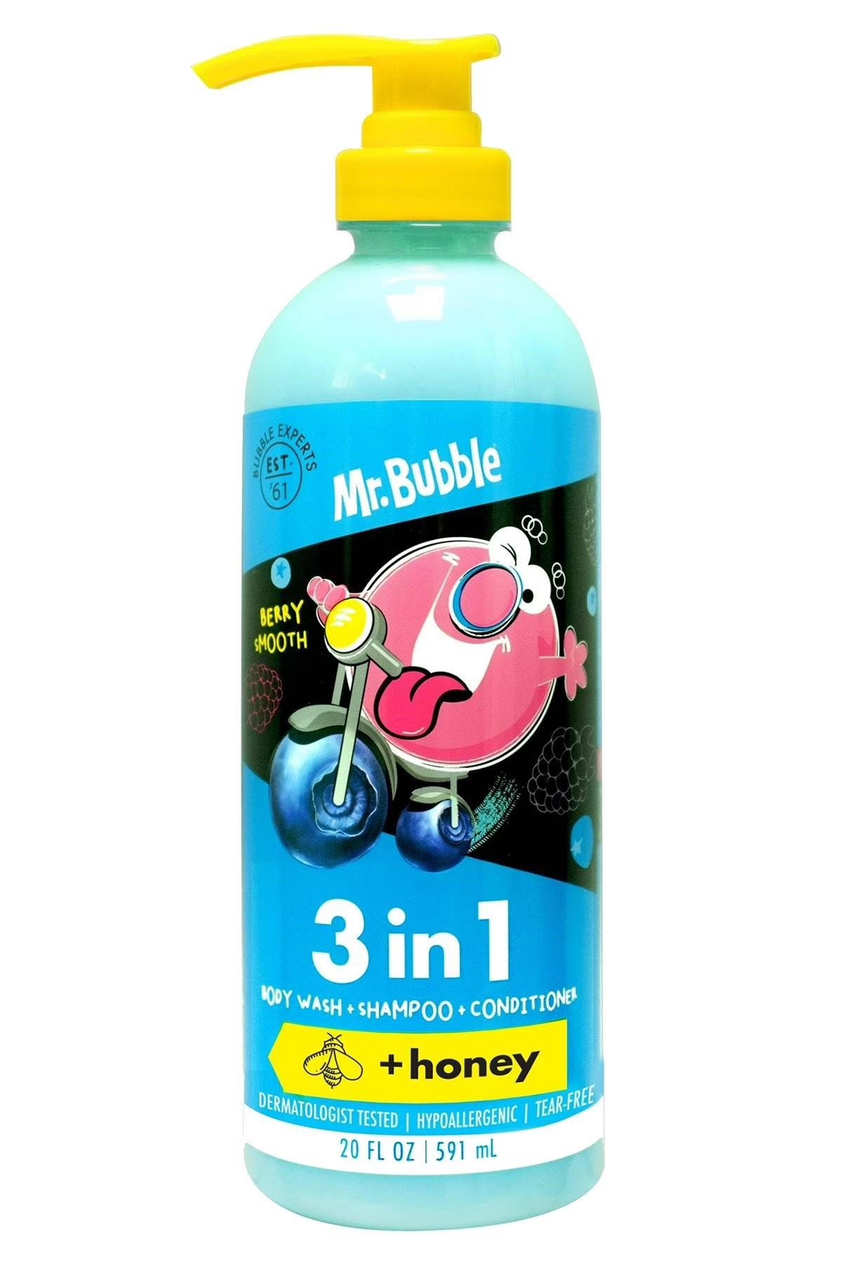Mr.Bubble Berry Smooth 3'ü 1 Arada Çocuk Şampuanı 591ML