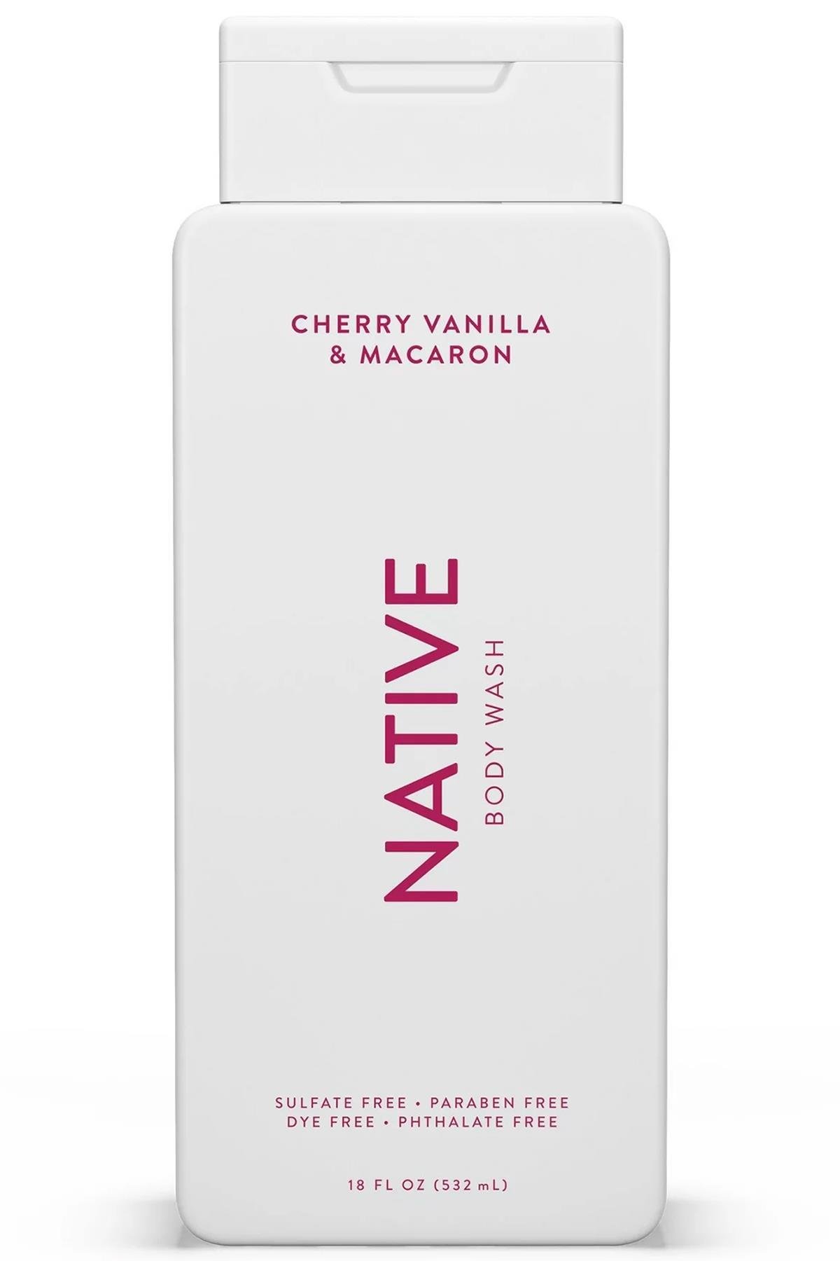 Native Kiraz & Vanilyalı Makaron Vücut Şampuanı 532ML