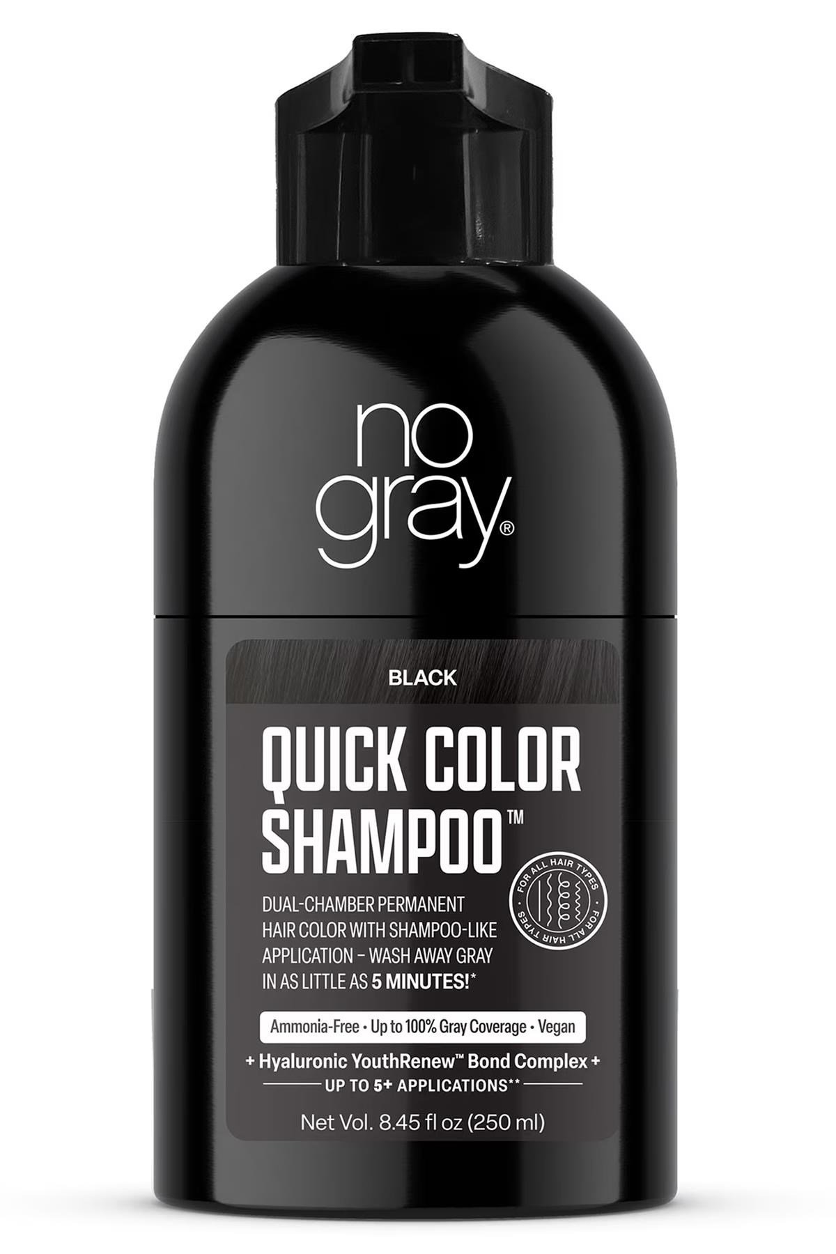 No Gray Siyah Saçlar İçin Gri-Beyaz Kapatıcı Şampuan 250ML