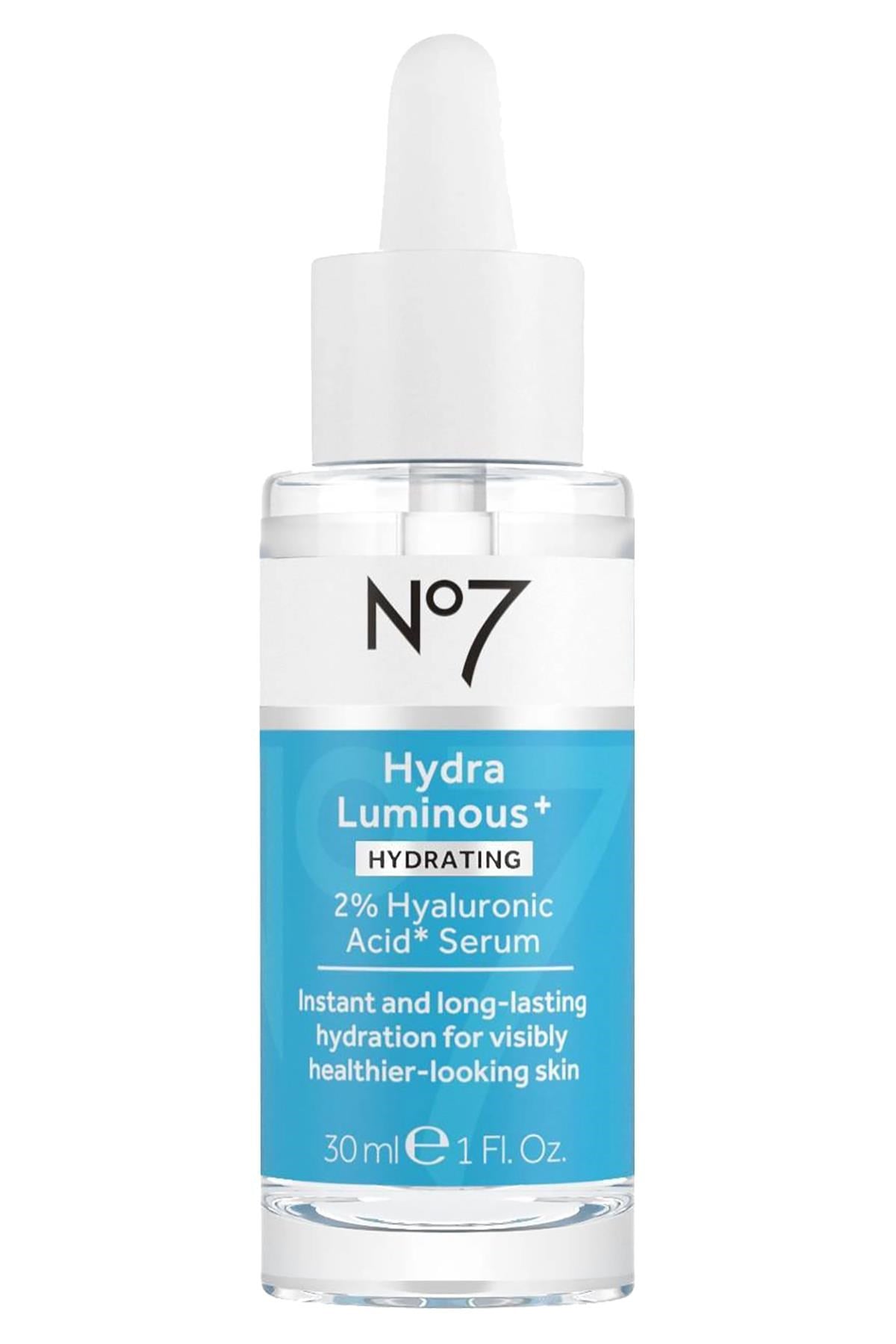 No7 HydraLuminous+ 2% Hyaluronic Acid Yüz Serumu 30ML