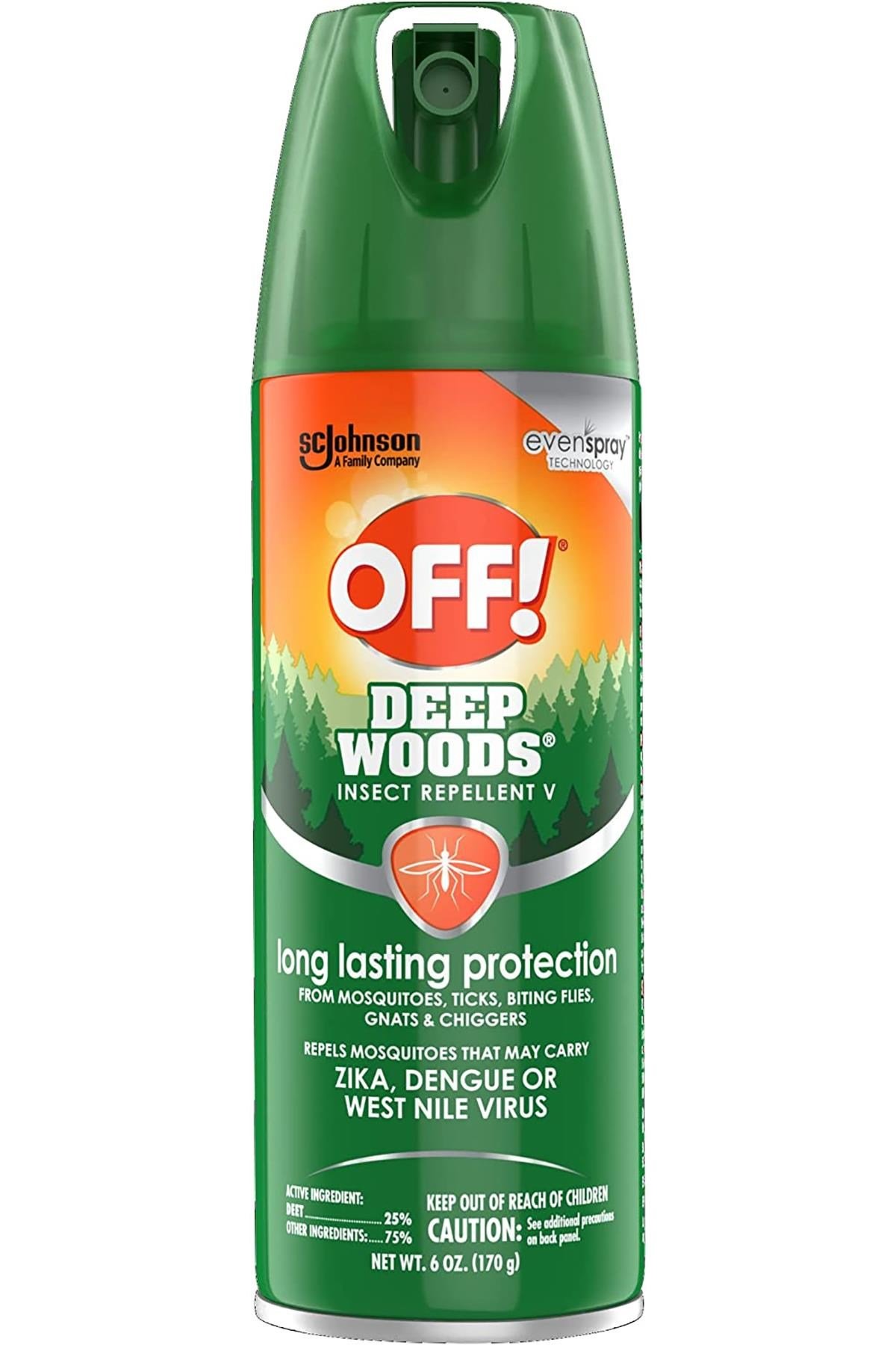 Off Deep Woods Sivrisinek ve Böcek Kovucu Sprey V 170GR
