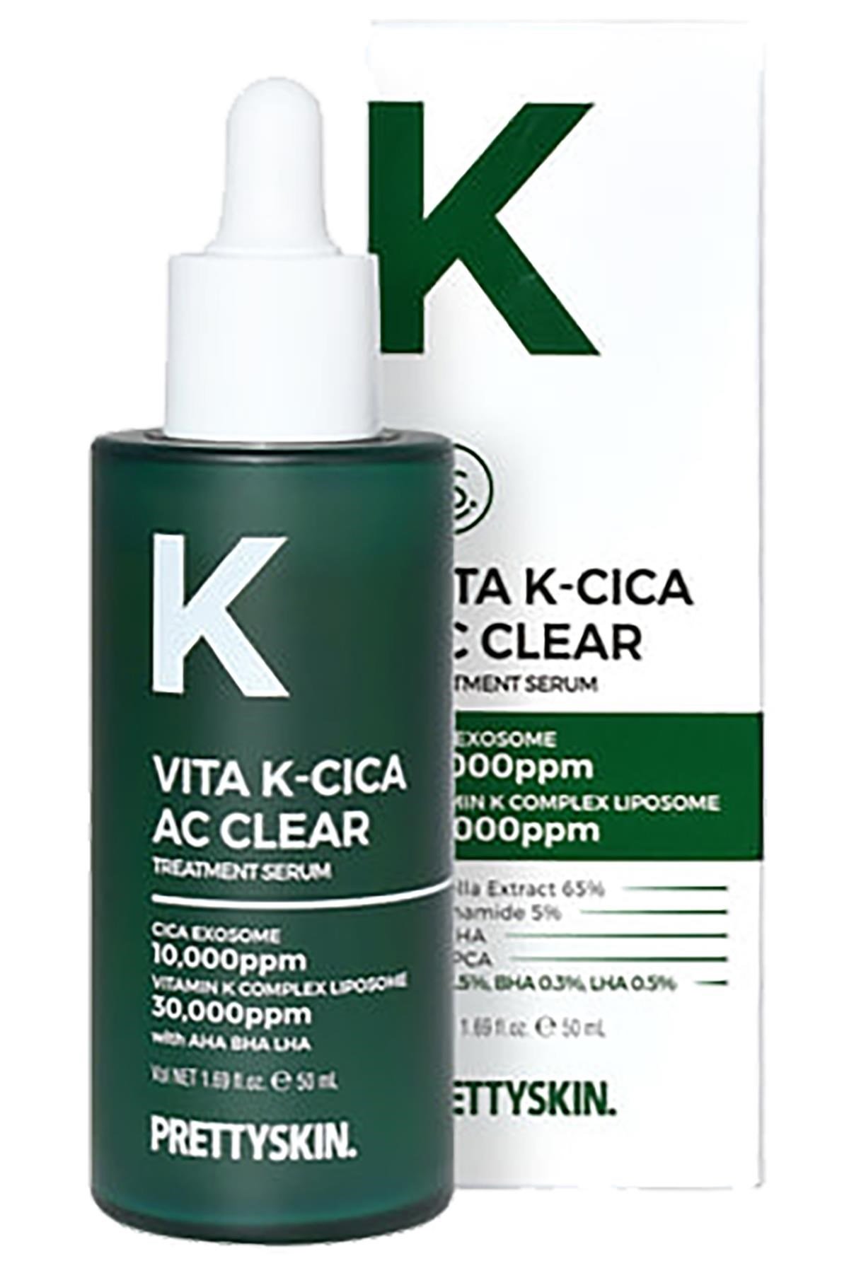 PrettySkin Vita K-Cica Cilt Yenileyici Yüz Serumu 50ML
