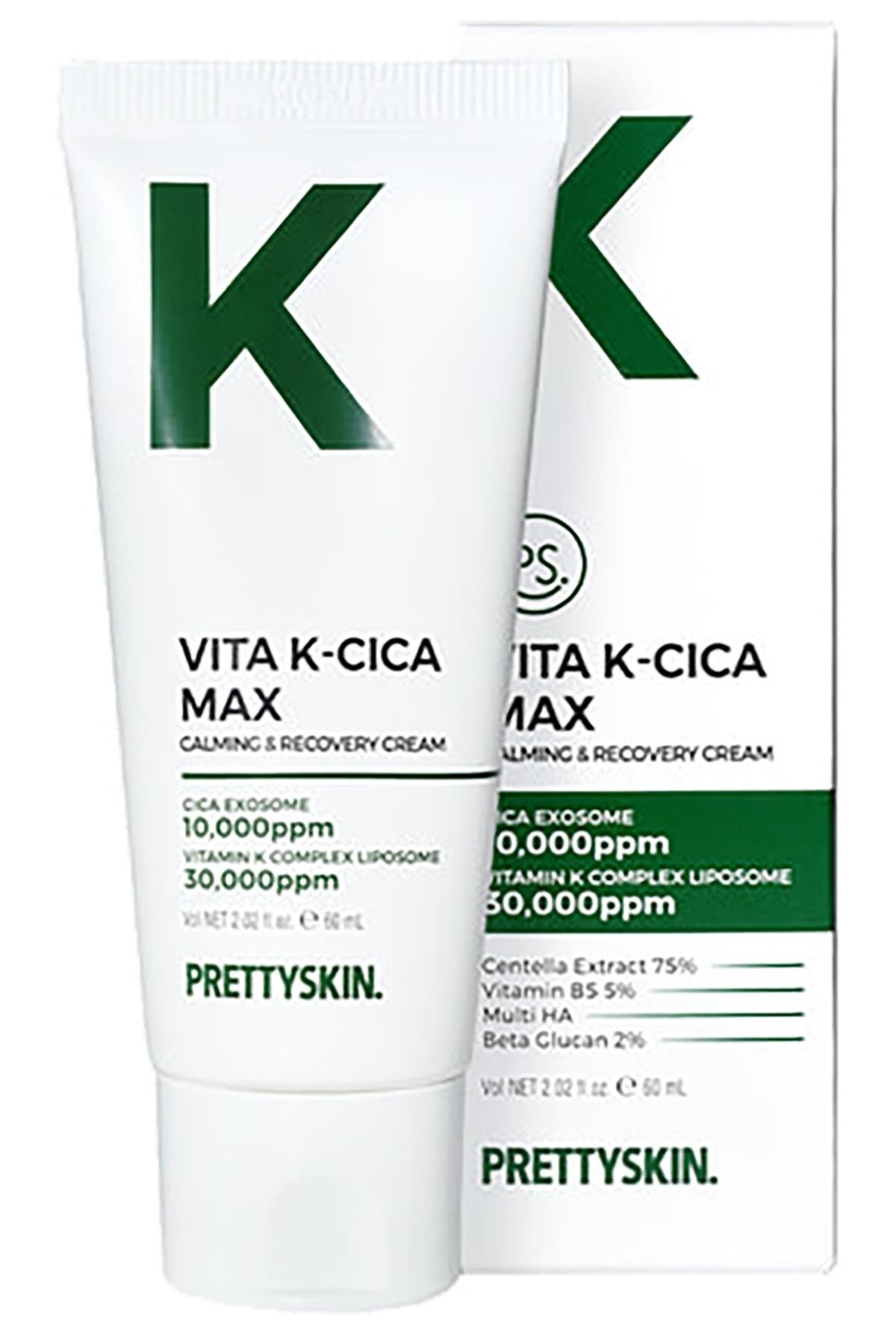 PrettySkin Vita K-Cica Yatıştırıcı ve Onarıcı Yüz Kremi 60ML