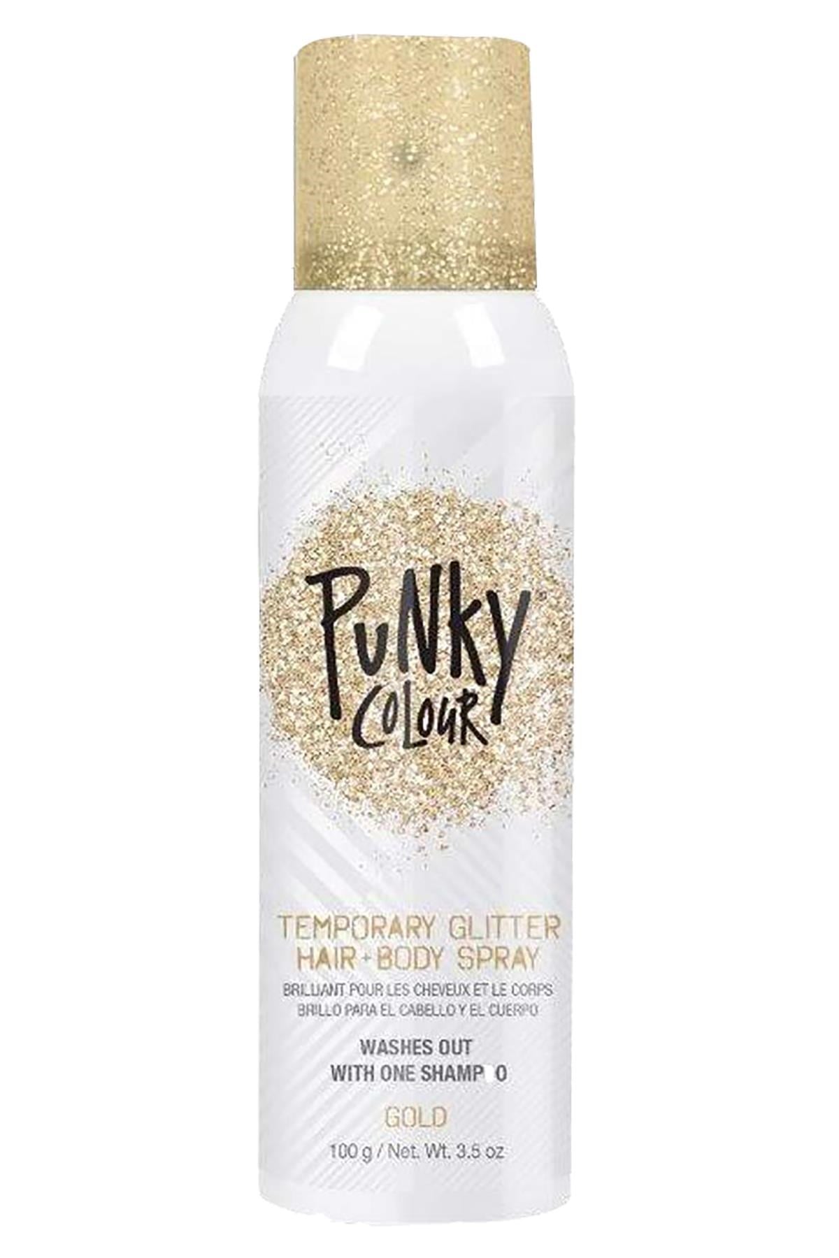 Punky Colour Altın Renk Simli Saç ve Vücut Spreyi 100GR