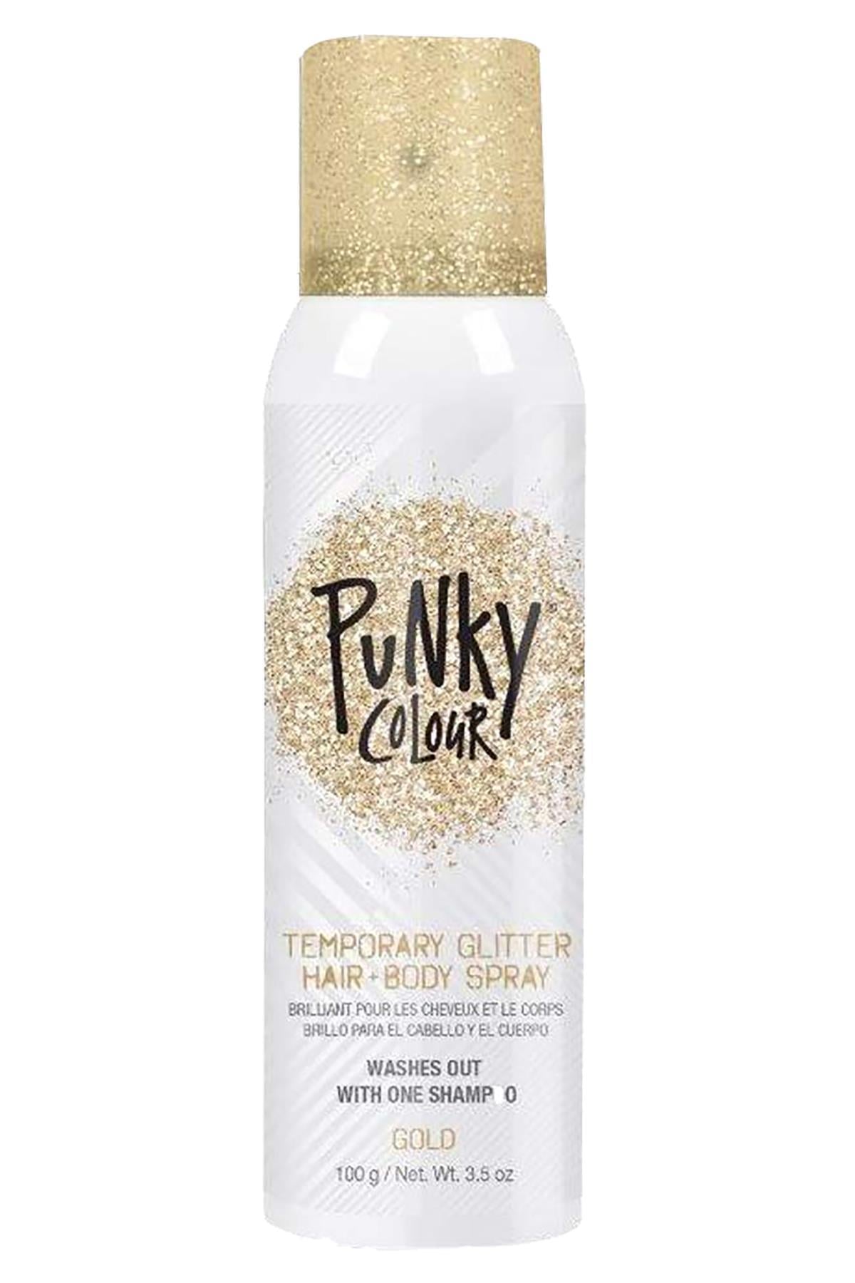 Punky Colour Altın Renk Simli Saç ve Vücut Spreyi 100GR